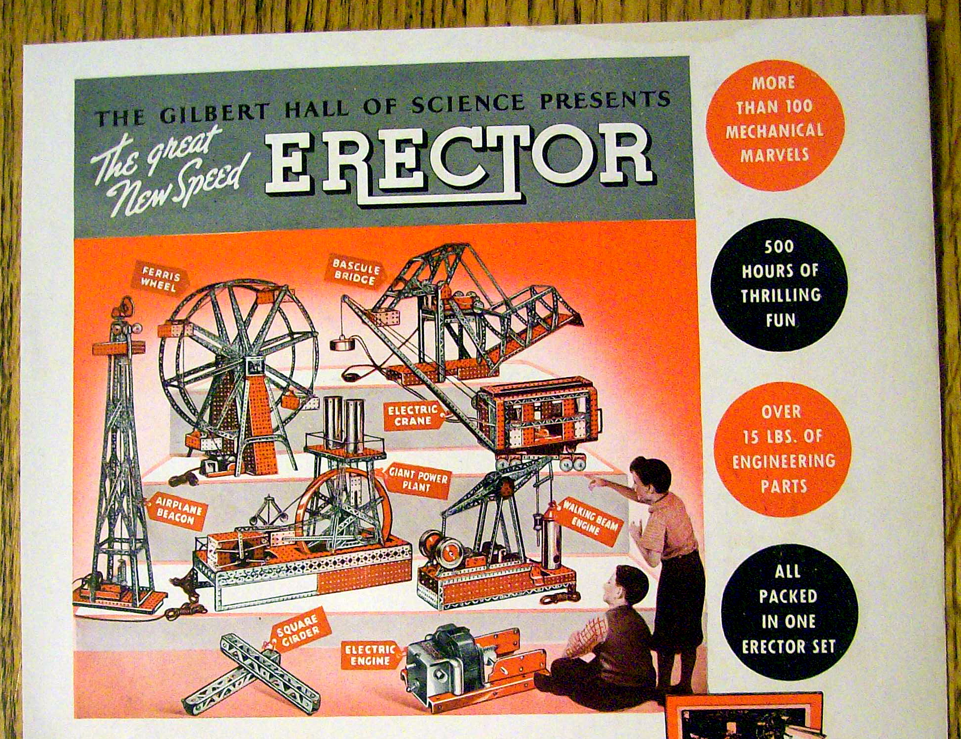 1937 Erector Set with Crane, Bridge, Beacon & More