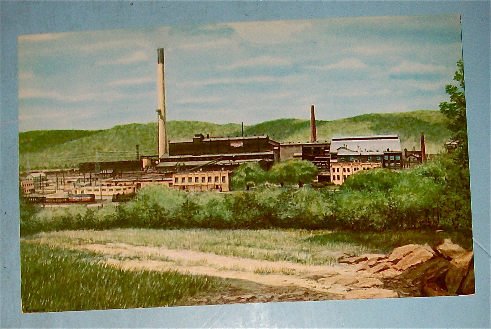 Zinc Smelting Division Postcard