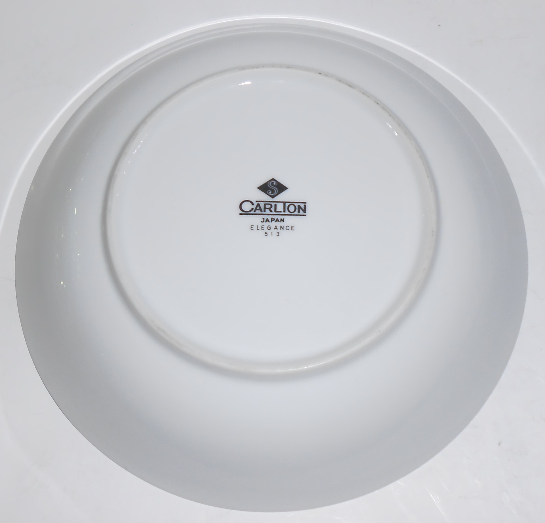 Carlton China Floral Platinum Elegance Soup Bowl