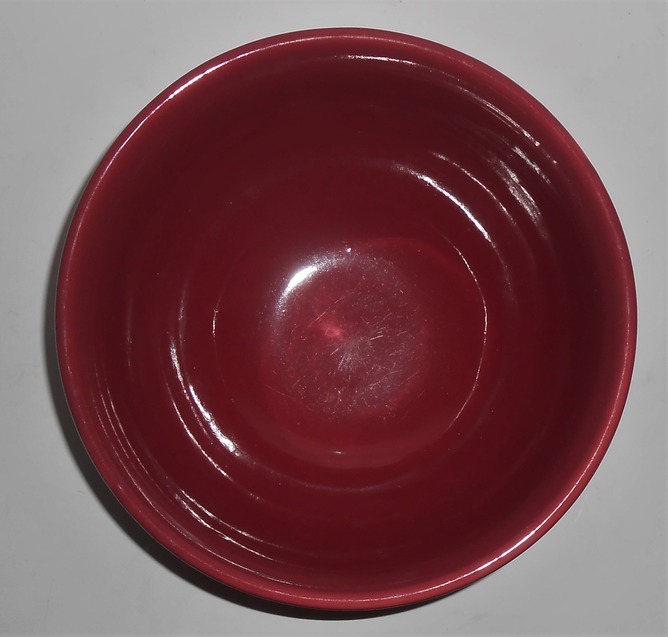 Coors Pottery Rosebud Red 9.25'' Mixing Bowl Robert Sch
