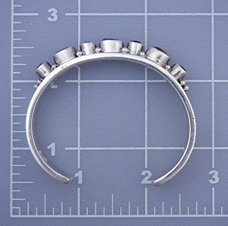 Paul Livingston Sterling Silver Gems Bracelet