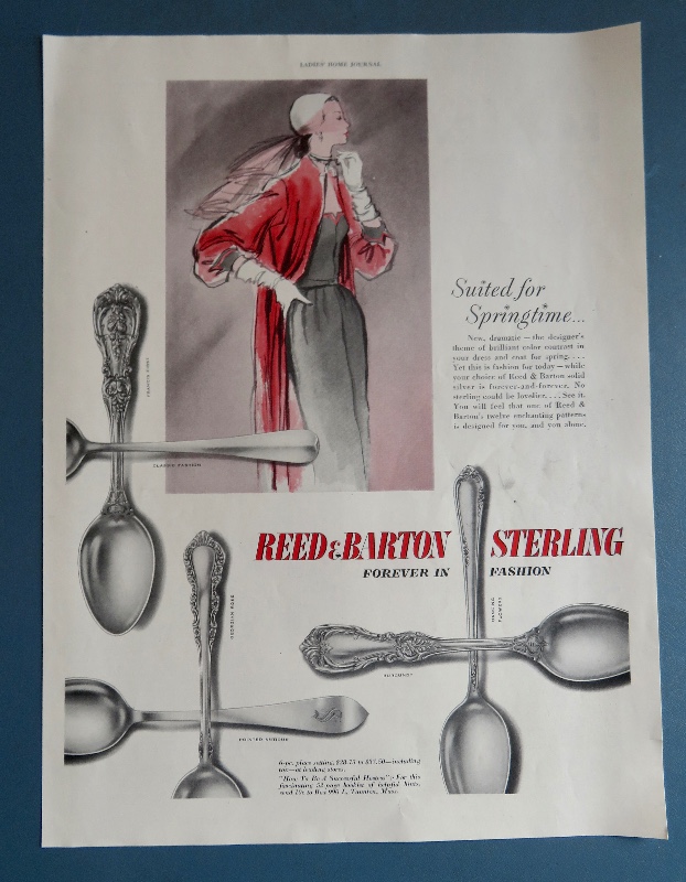 1951 Reed & Barton Sterling with Lovely Woman