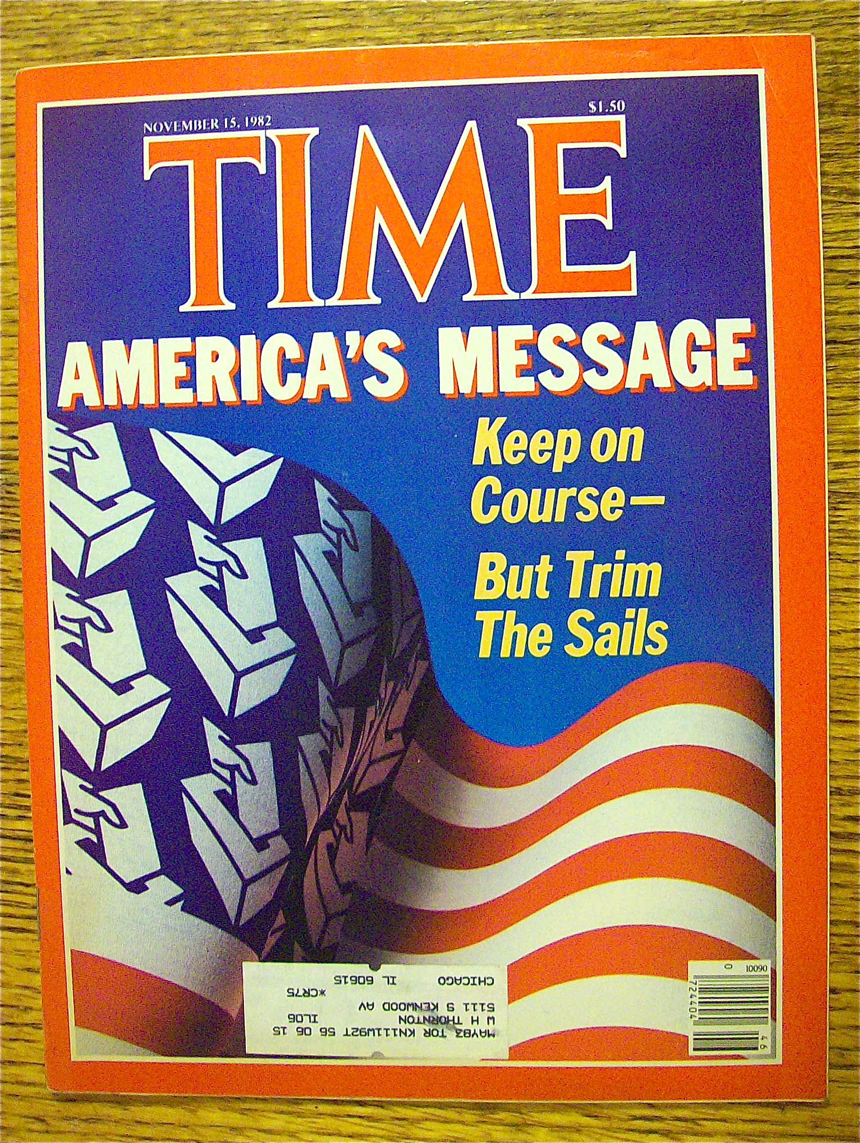 Time Magazine-November 15, 1982-America's Message