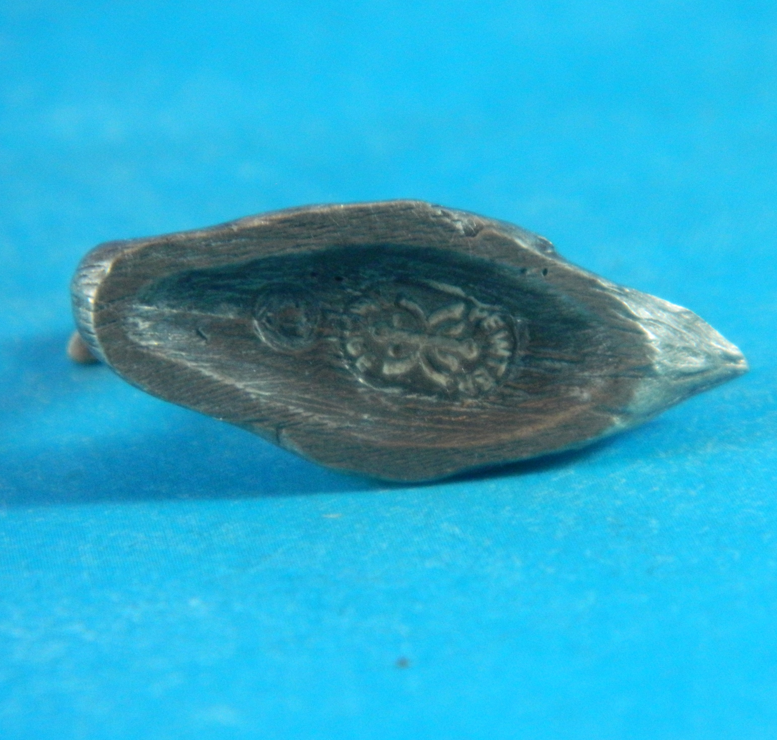 Swan with Baby  Pewter Image Miniature