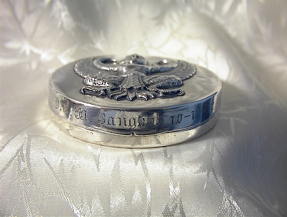 Compact Silver Goddess Mirrored  10/12/34 Bangkok