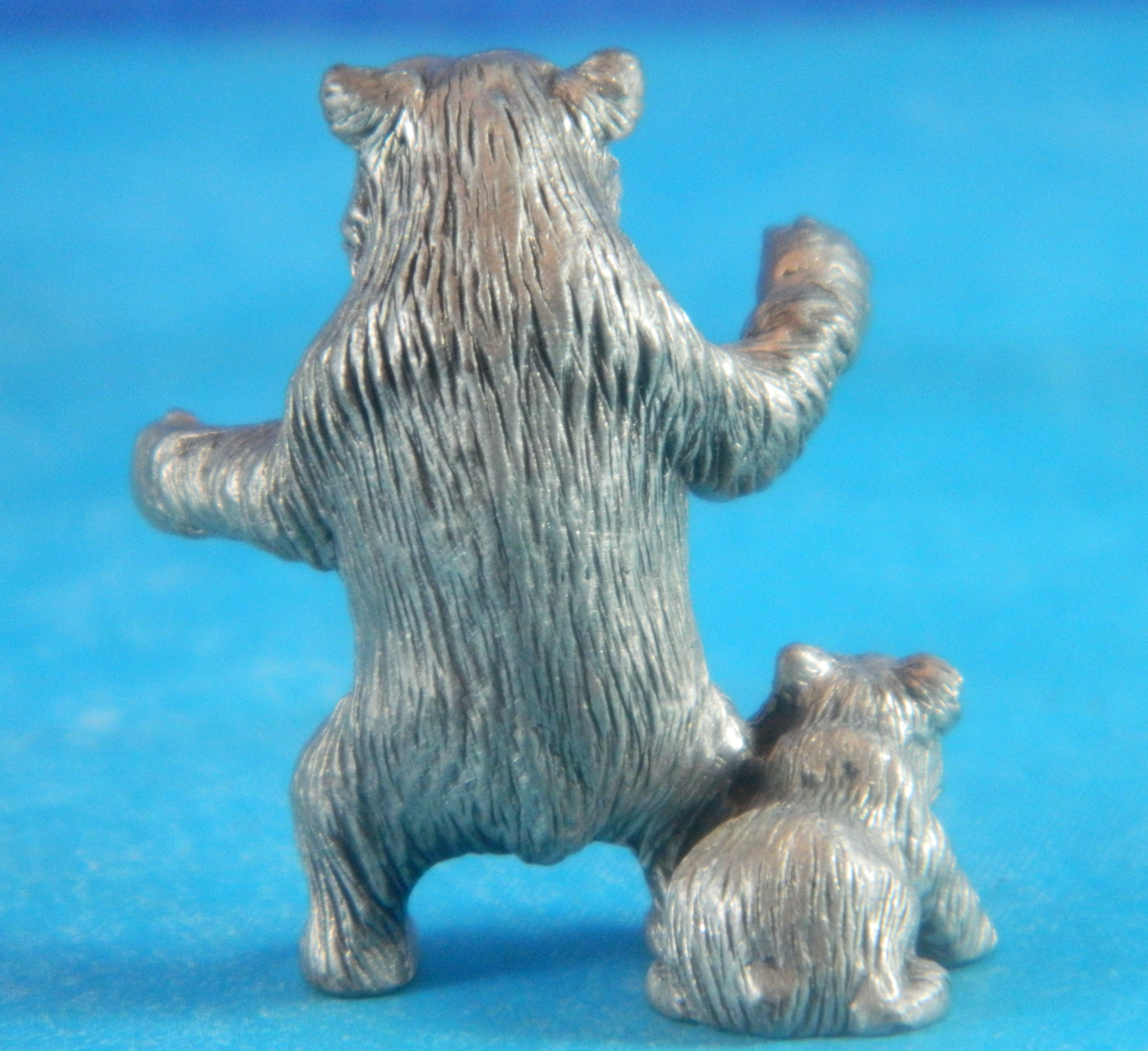 Mom and Baby Bear   Pewter Image Miniature