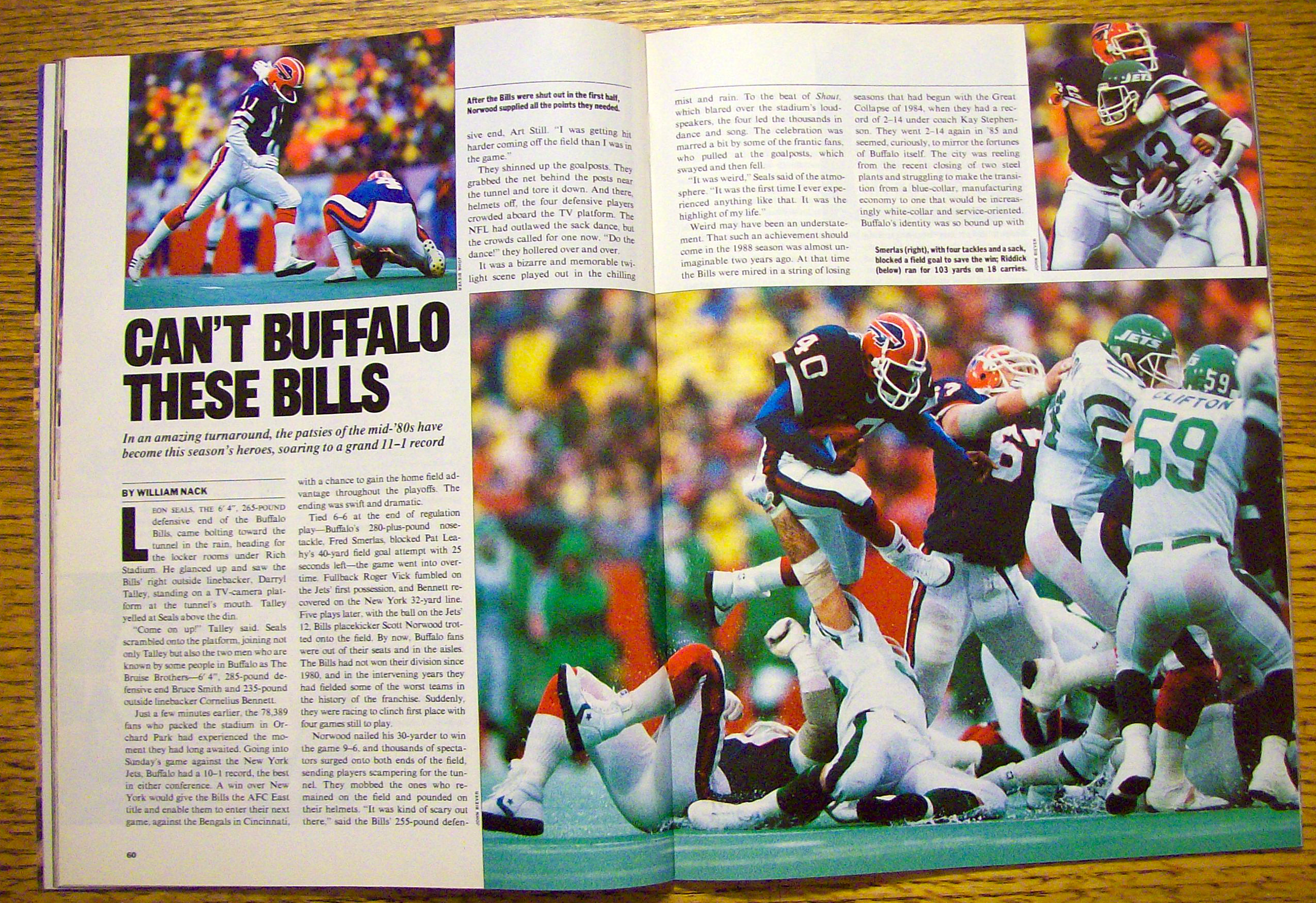 Sport Illustrated Magazine-November 28, 1988 R. Peete