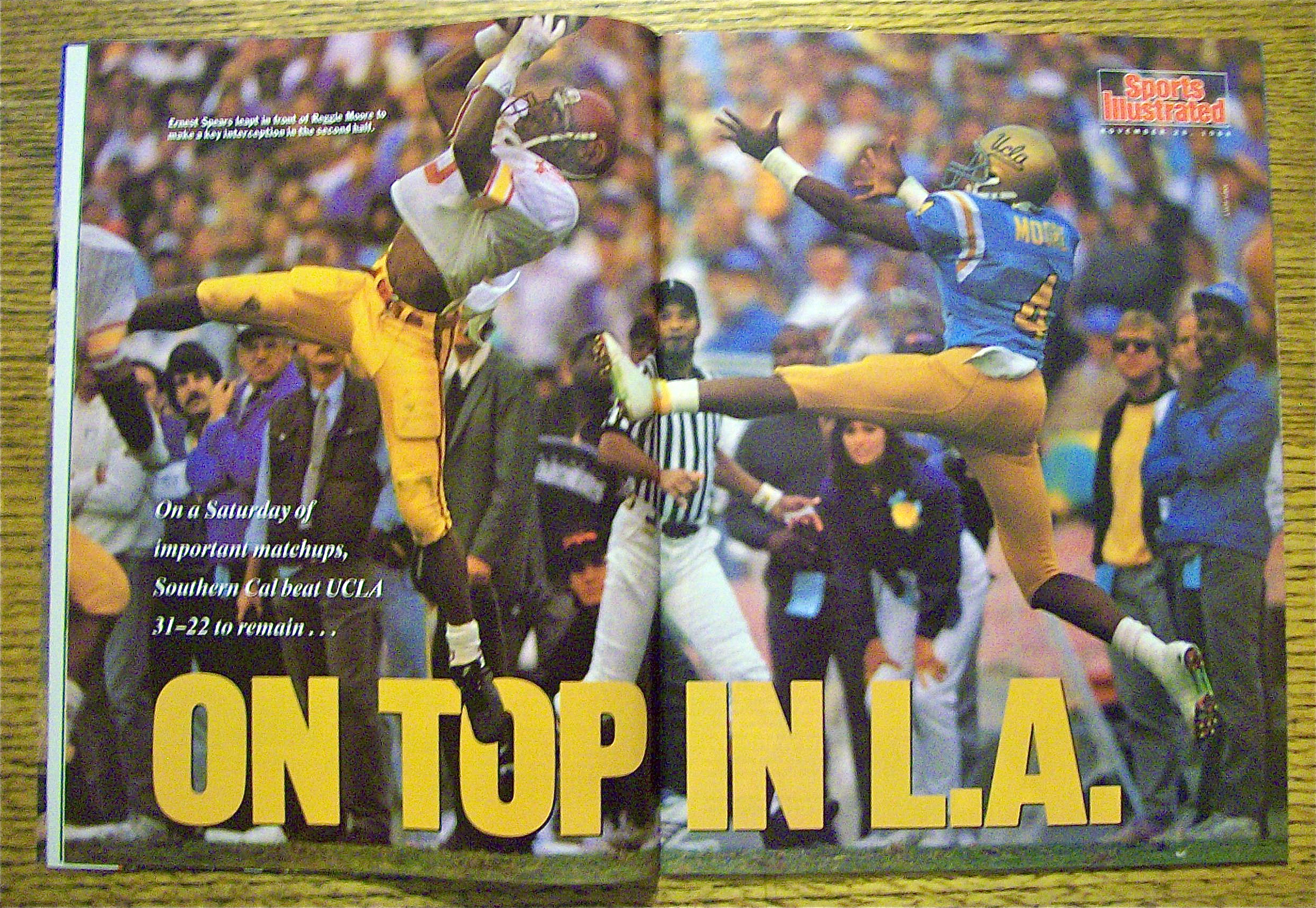 Sport Illustrated Magazine-November 28, 1988 R. Peete