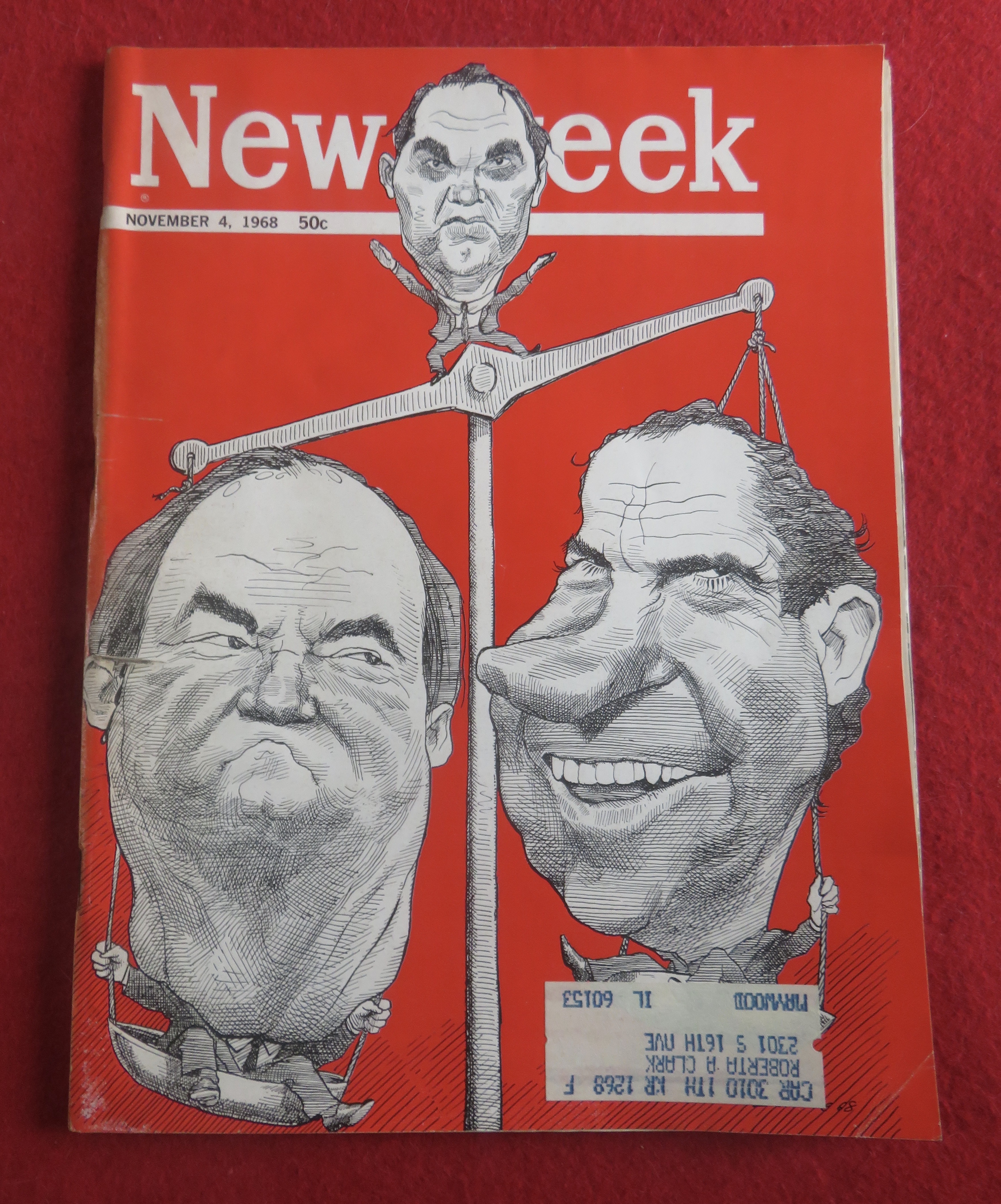 Newsweek Magazine November 4, 1968 Campaign 1968