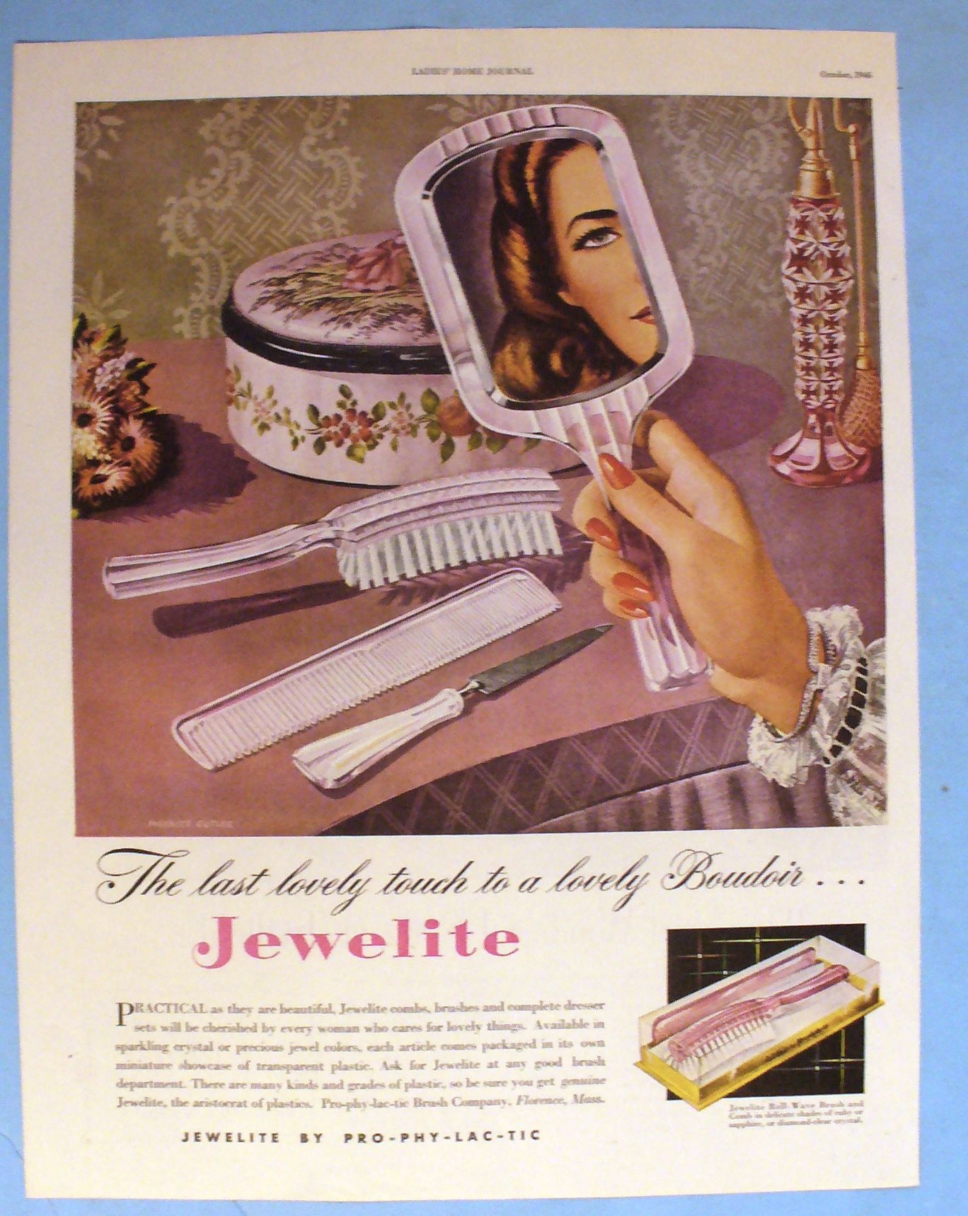 1946 Jewelite w/Woman Looking in Mirror-Merritt Cutler