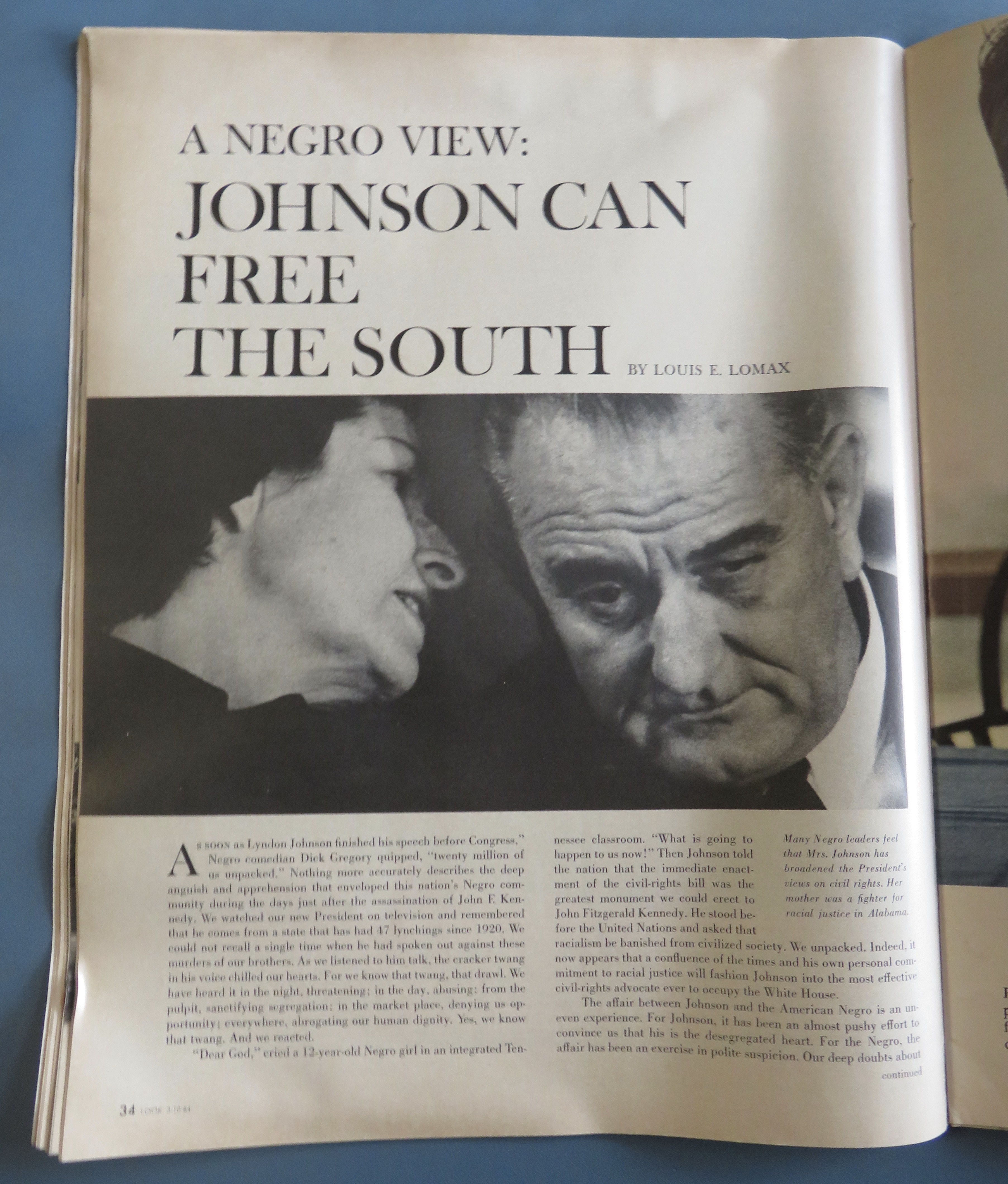 Look Magazine March 10, 1964 President Johnson