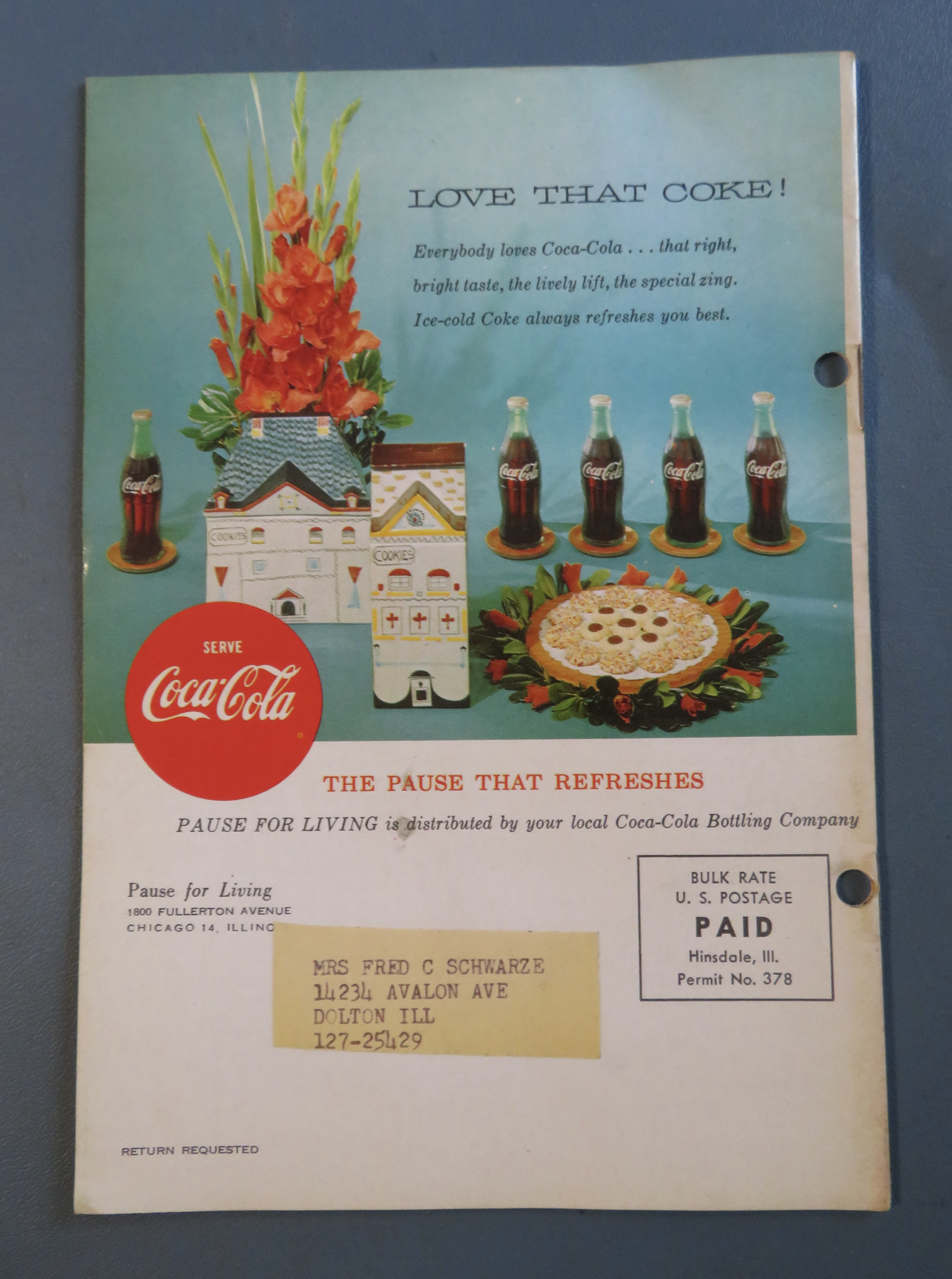 Pause For Living Magazine (Coke) Winter 1962/1963