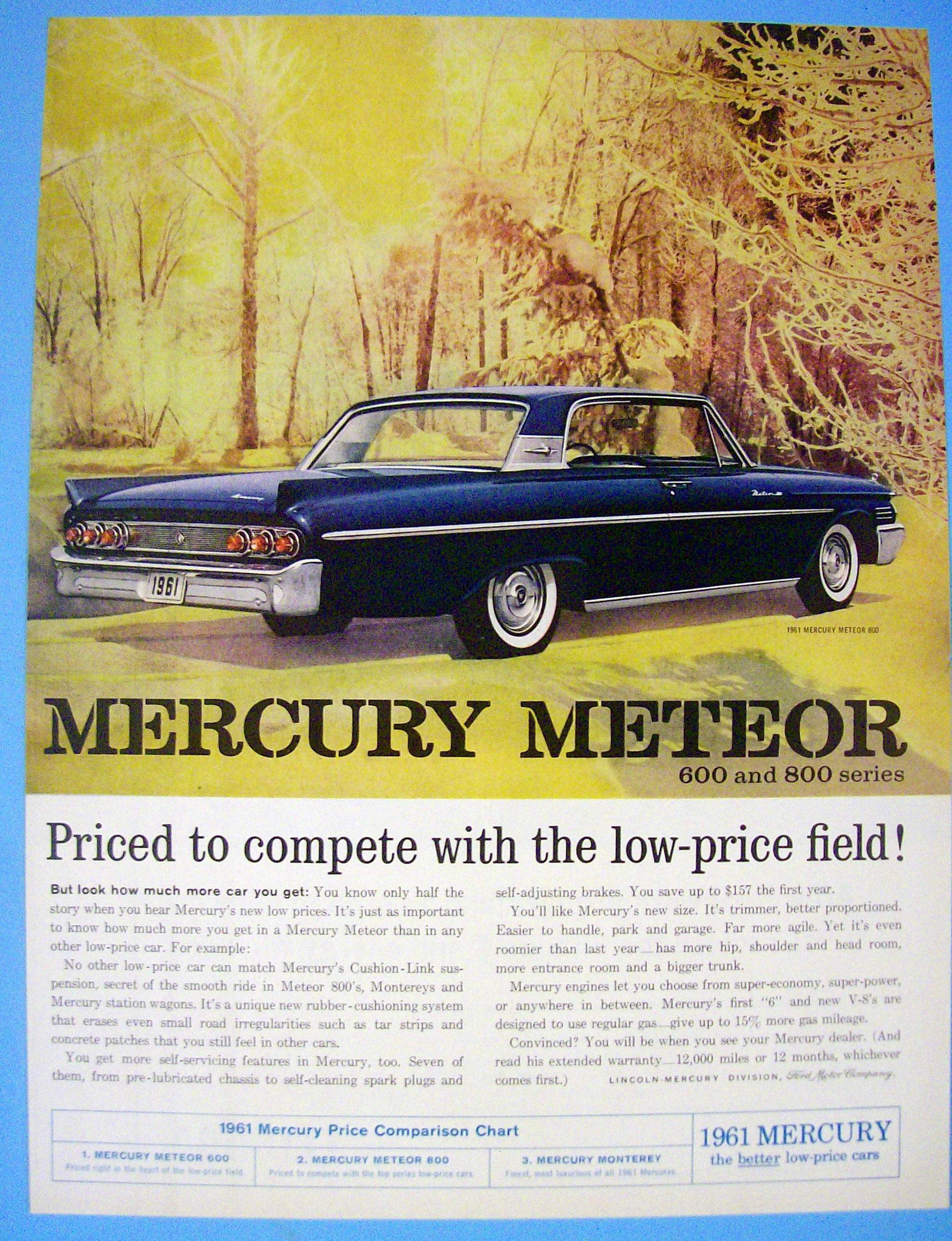 1960 Mercury with the Meteor 800