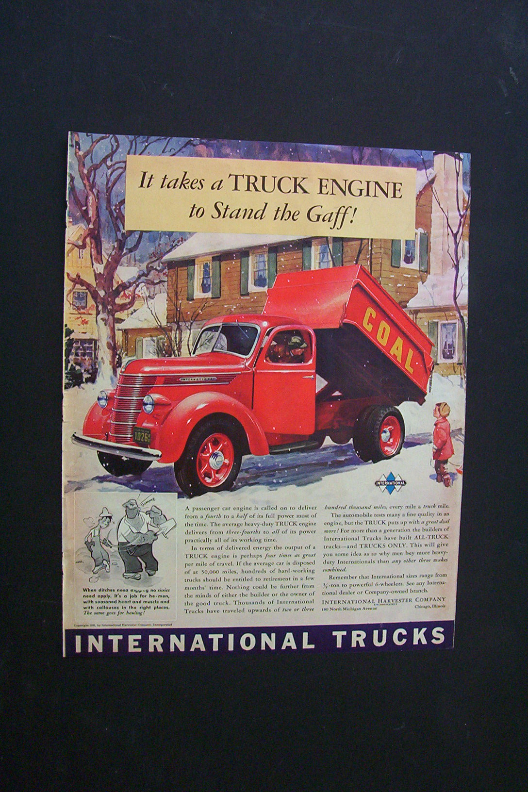1940 Dual Ad:Great Victor Herbert & International Truck