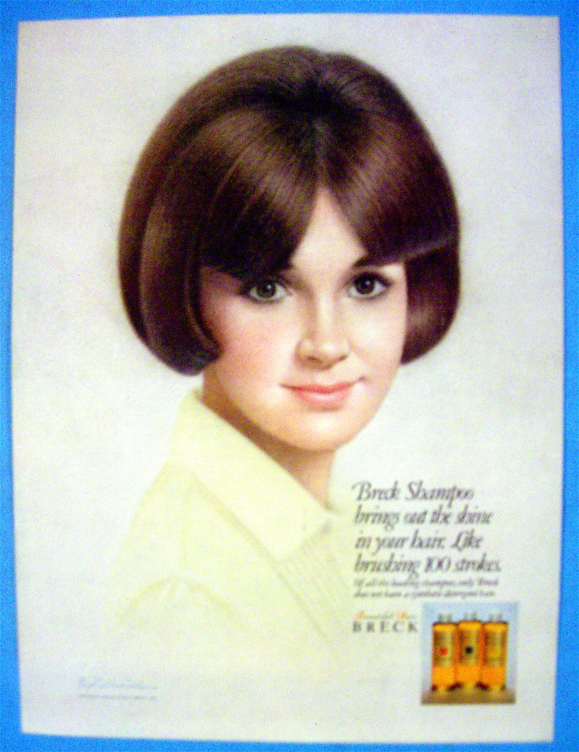 1967 Breck Shampoo With Lovely Brown Eyed Woman