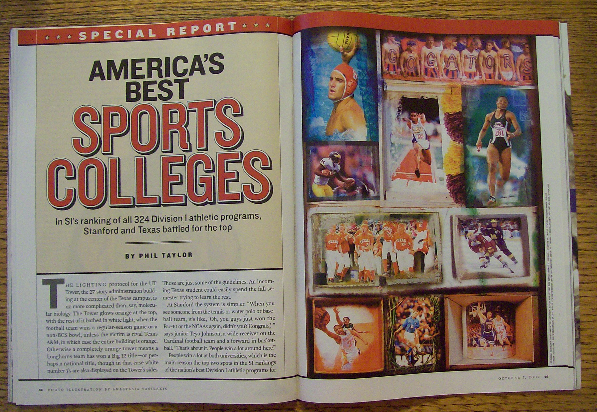 Sport Illustrated Magazine October 7, 2002 Colleges