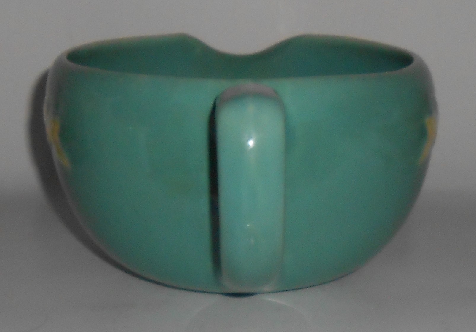Coors Pottery Rosebud Green Medium Handled Batter Bowl