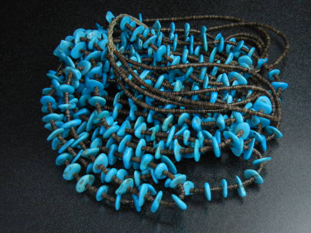 Native American Sleeping Beauty Turquoise 5 Strands