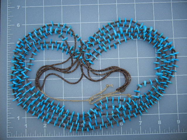 Native American Sleeping Beauty Turquoise 5 Strands