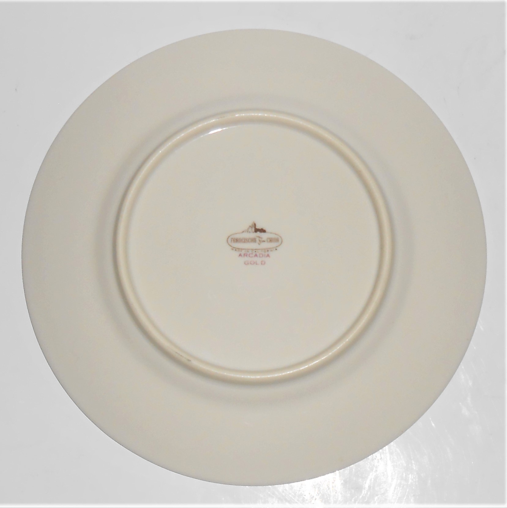 Franciscan Pottery Fine China Arcadia Gold Bread Plate