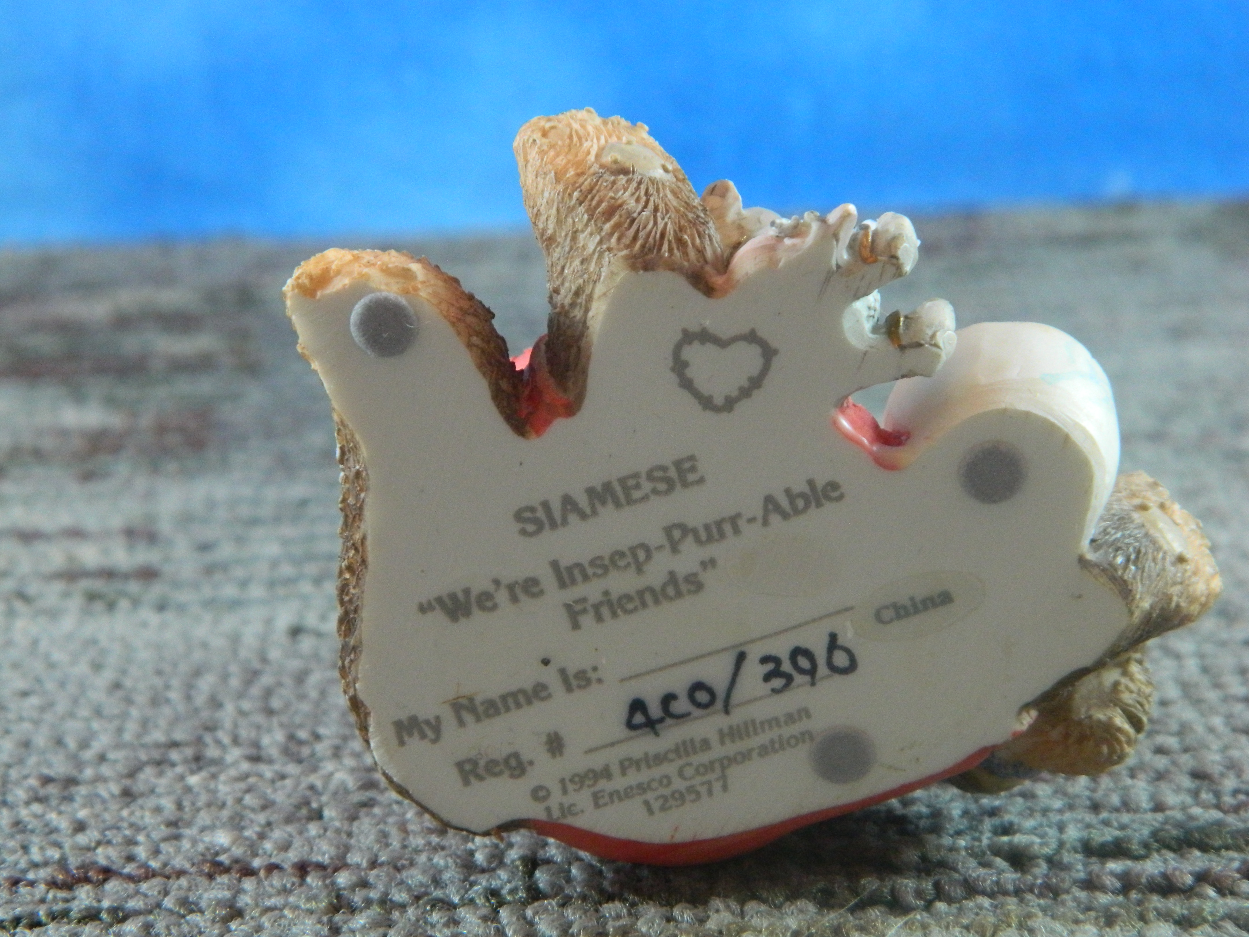 Enesco Calico Kittens World Cats Siamese