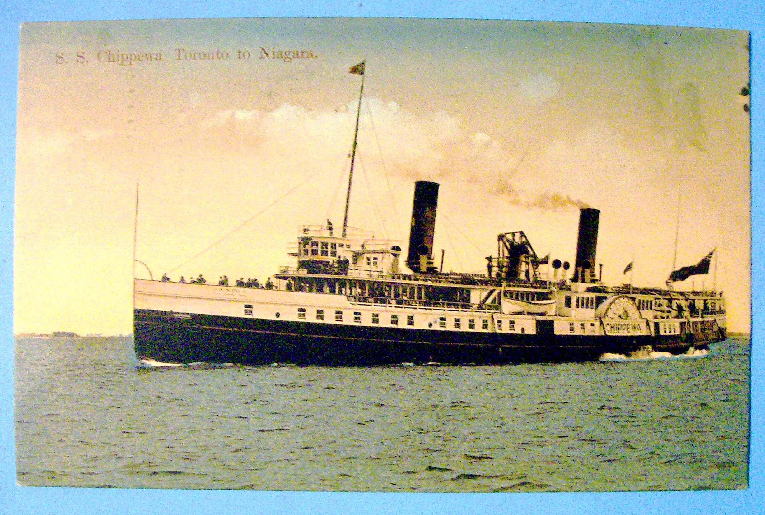 S.S. Chippewa Ship Postcard