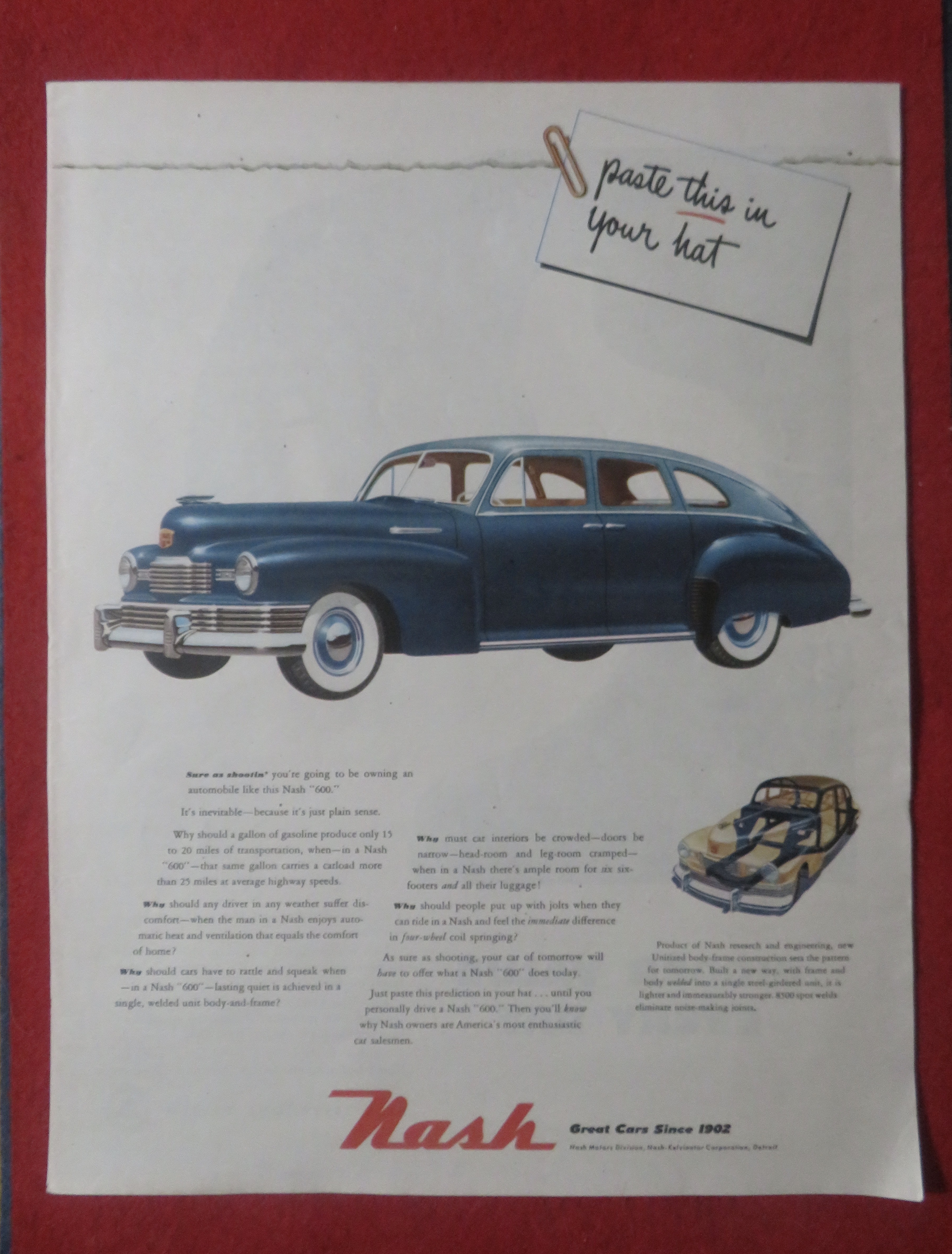 1948 Nash Automobile with Nash 600