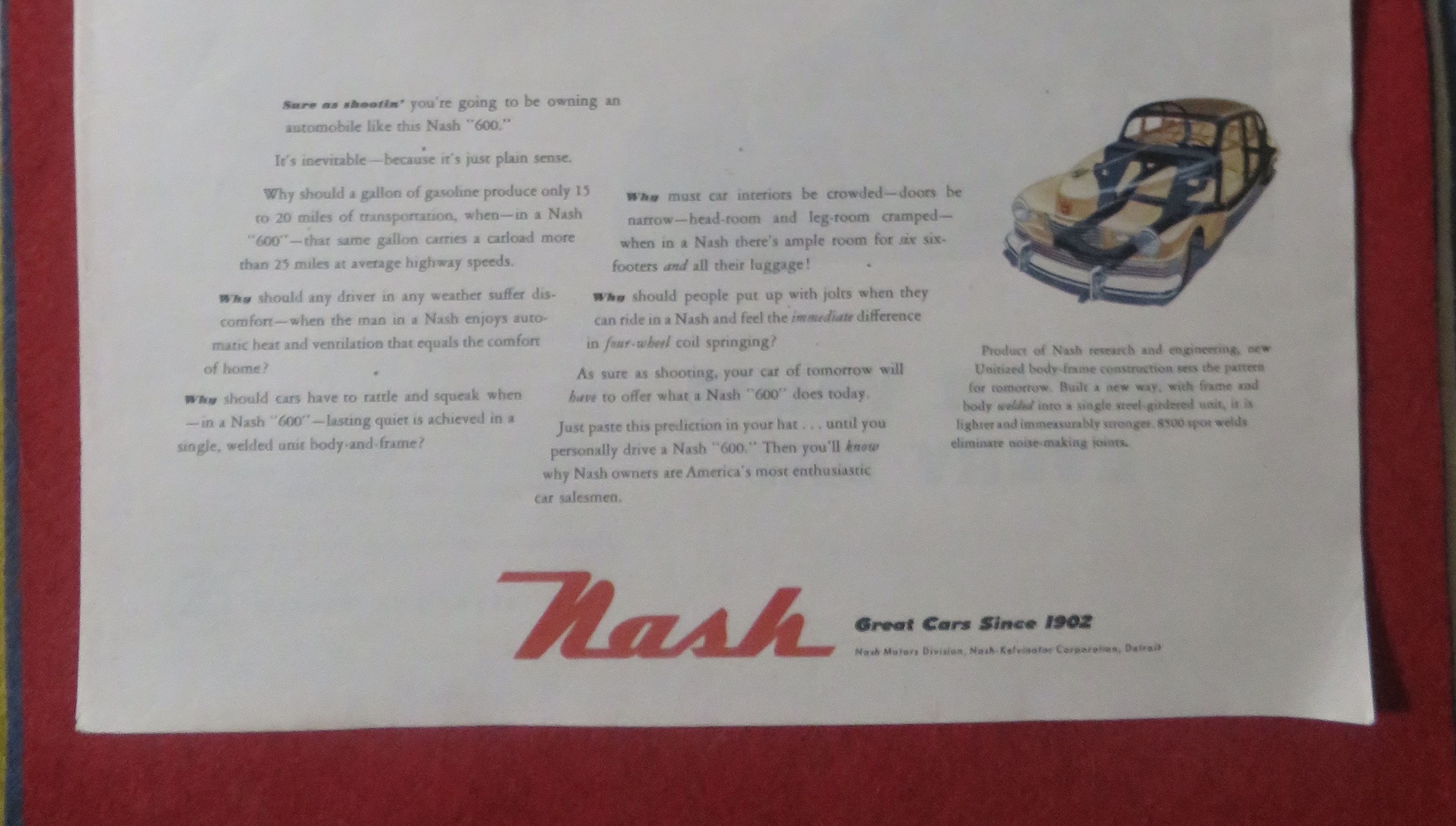 1948 Nash Automobile with Nash 600
