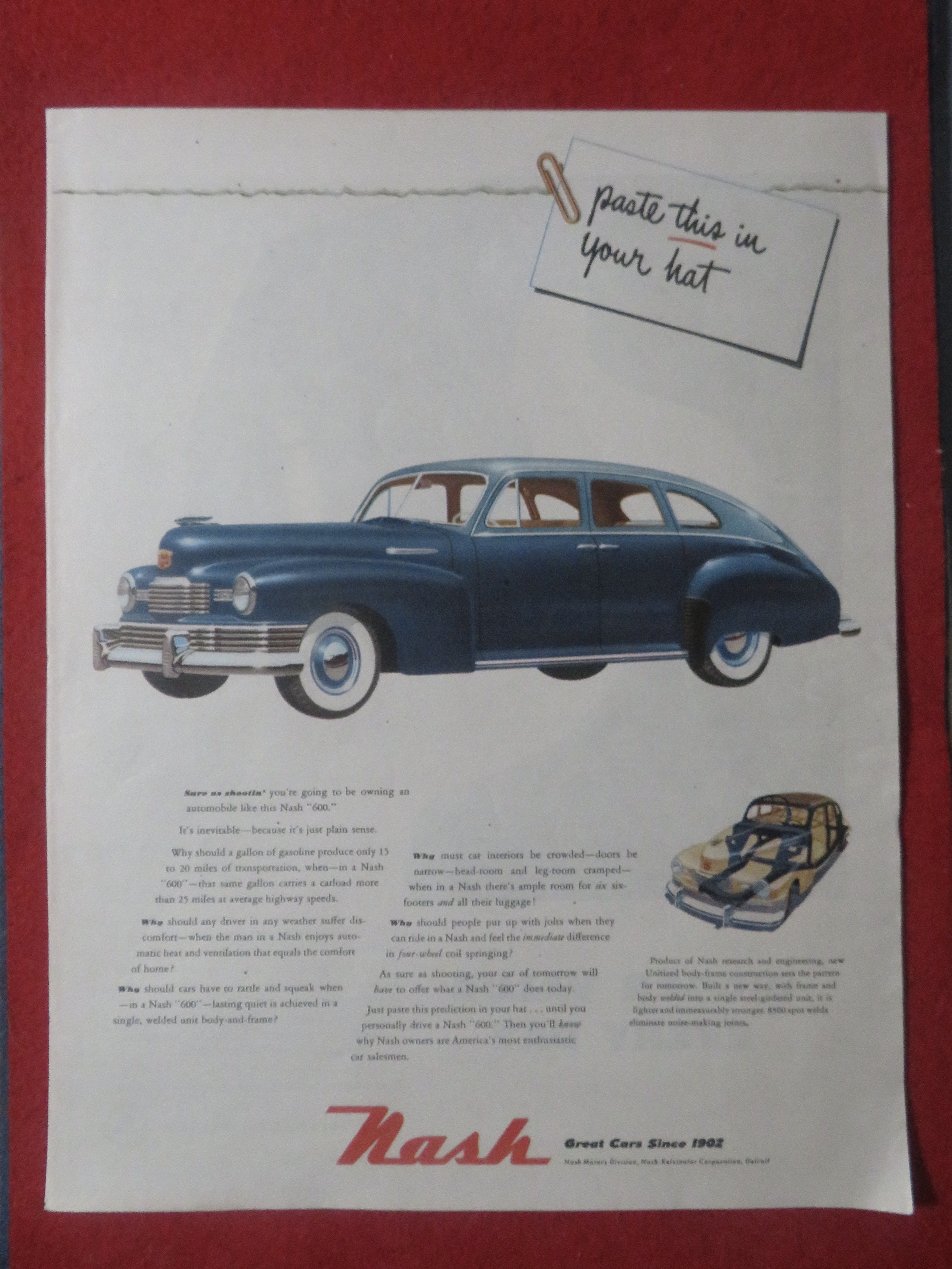 1948 Nash Automobile with Nash 600