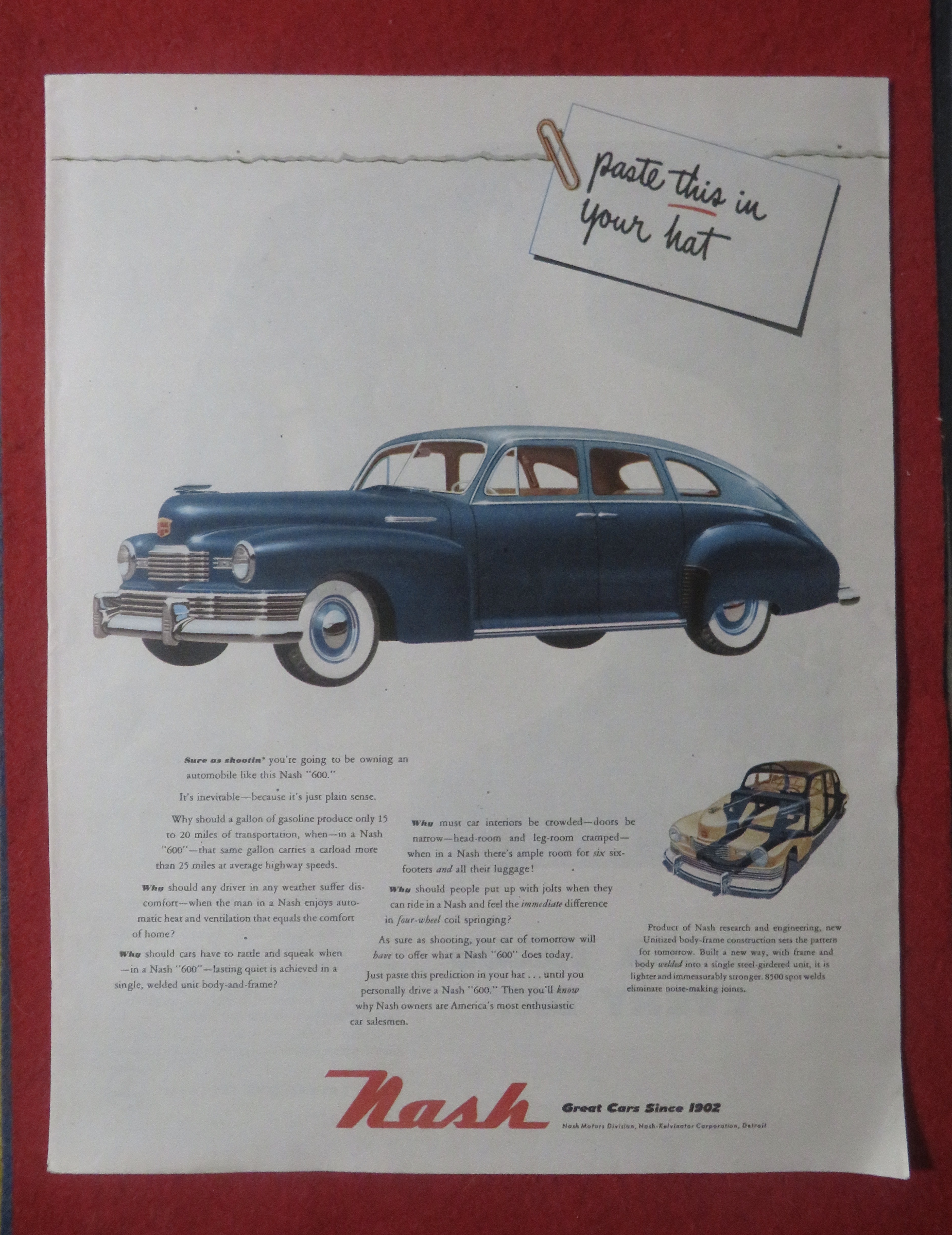 1948 Nash Automobile with Nash 600
