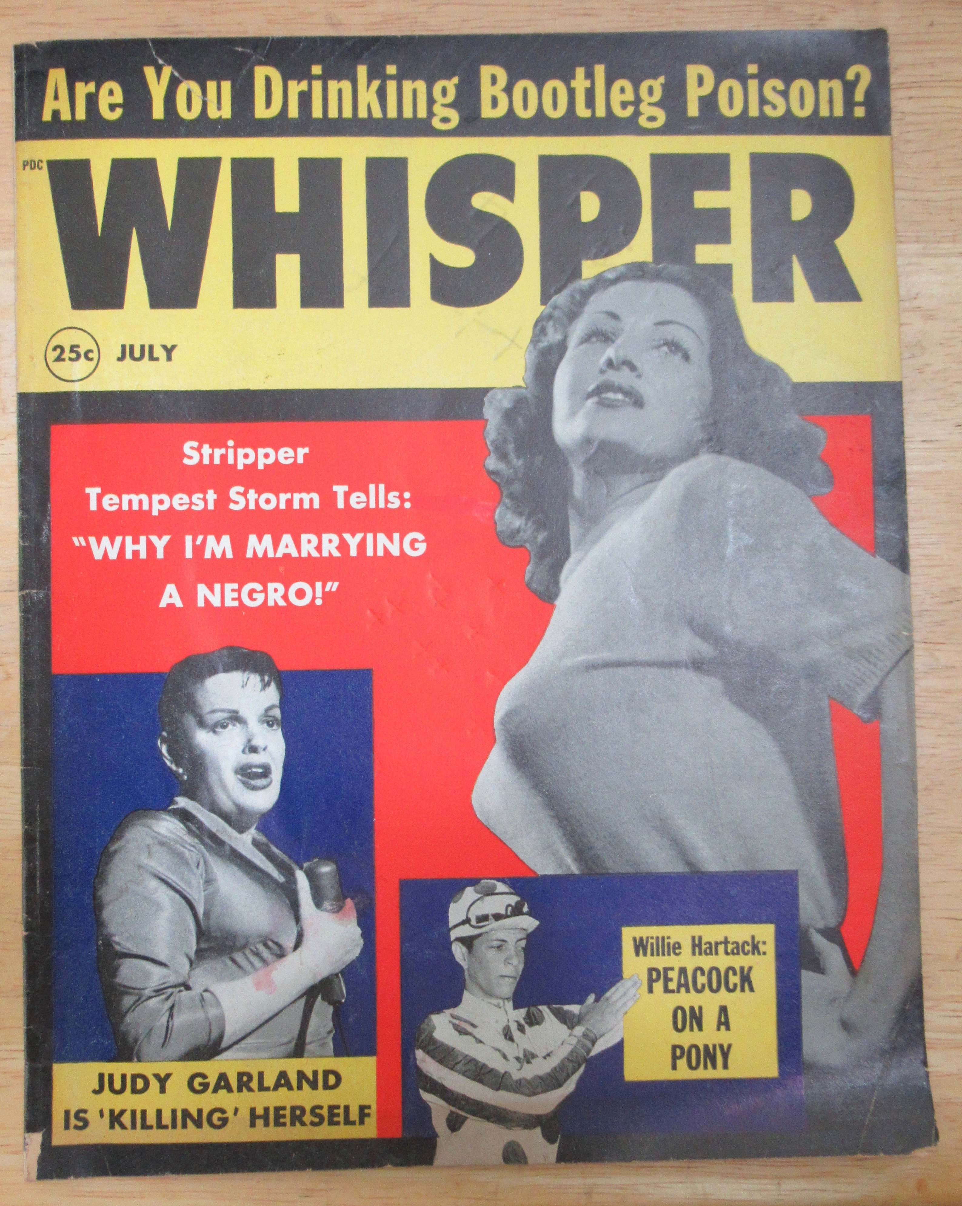 Whisper Magazine July 1959 Judy Garland/Tempest Storm