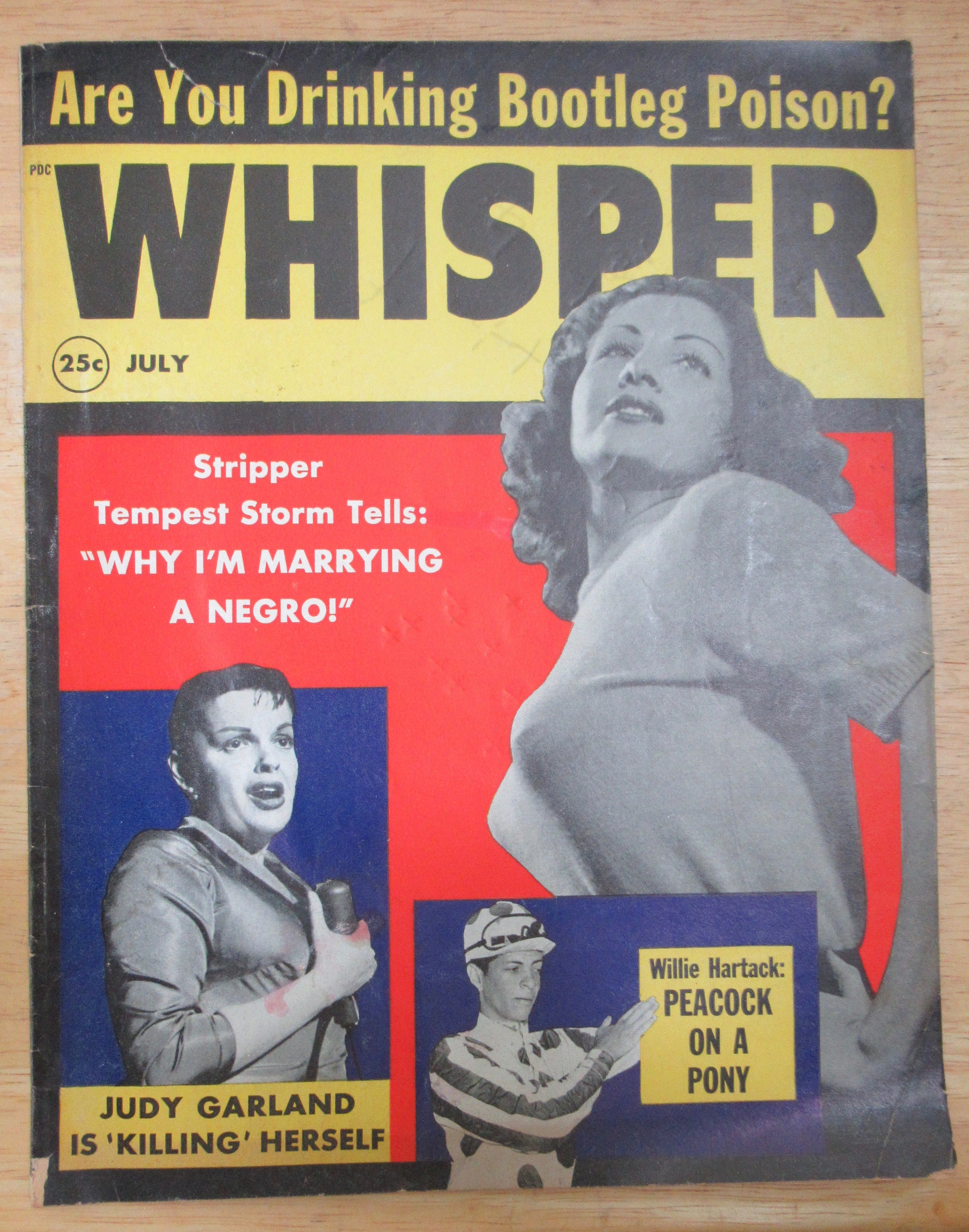 Whisper Magazine July 1959 Judy Garland/Tempest Storm