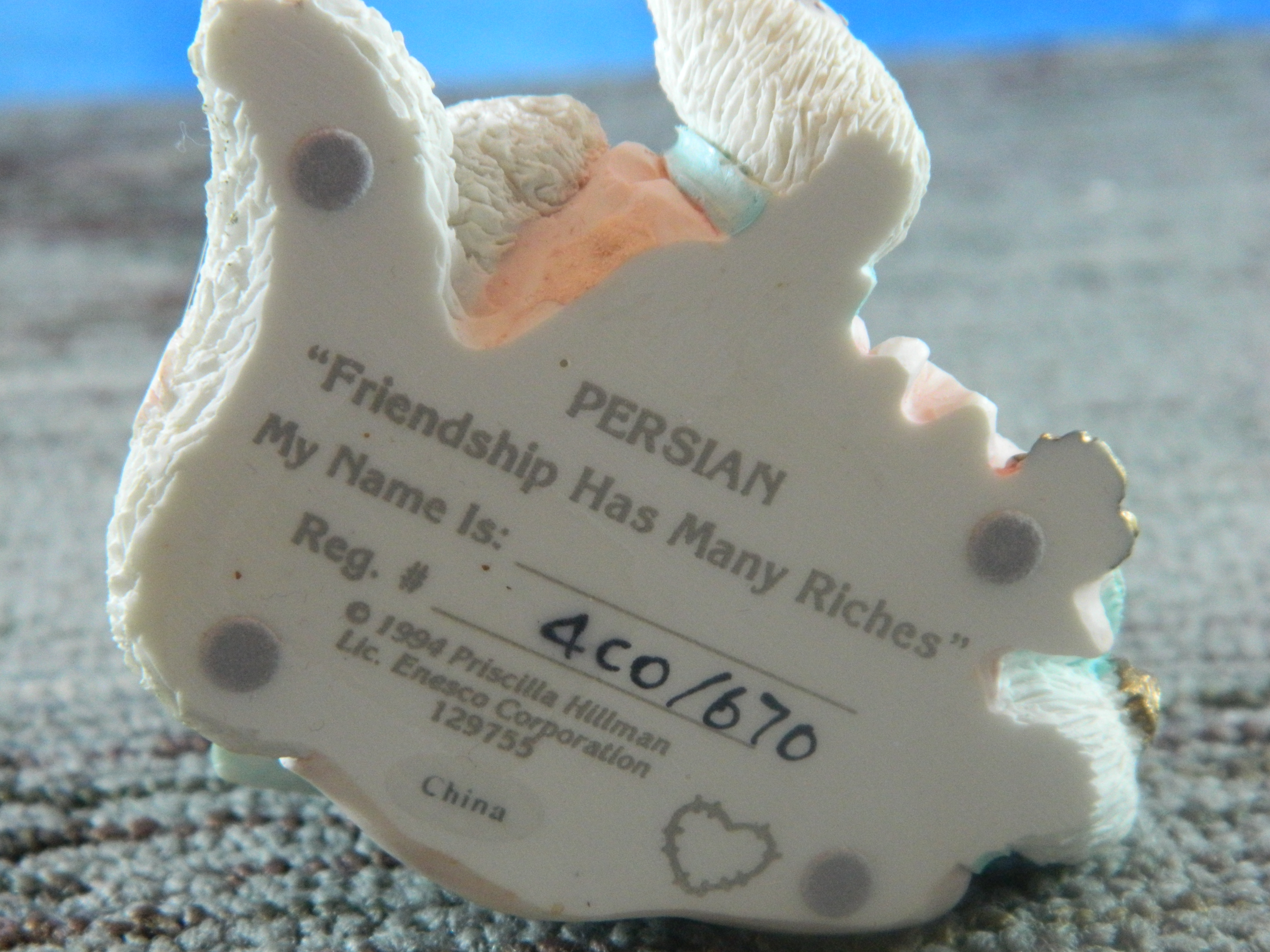 Enesco Calico Kittens World Cats Persian
