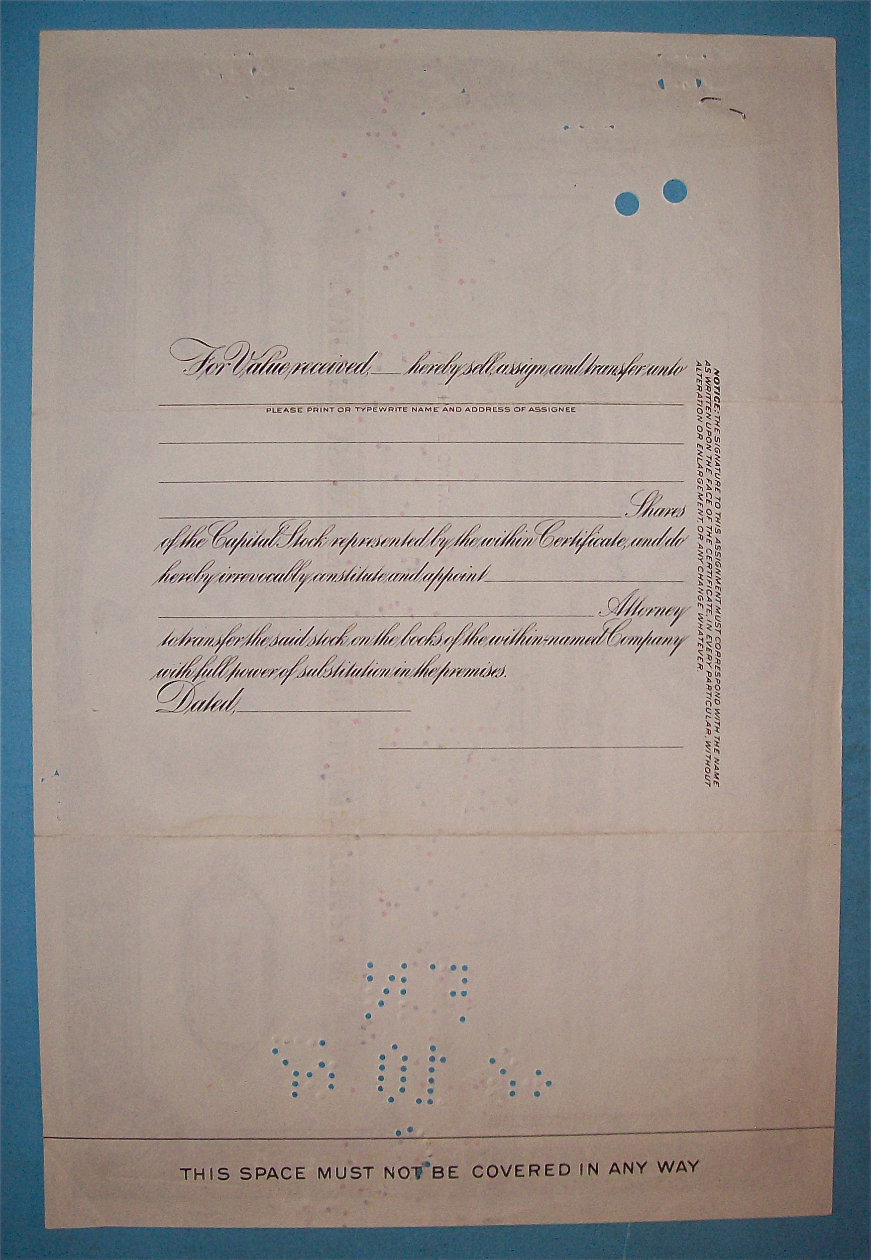 1956 Campbell, Wyant & Cannon Foundry Co. Stock