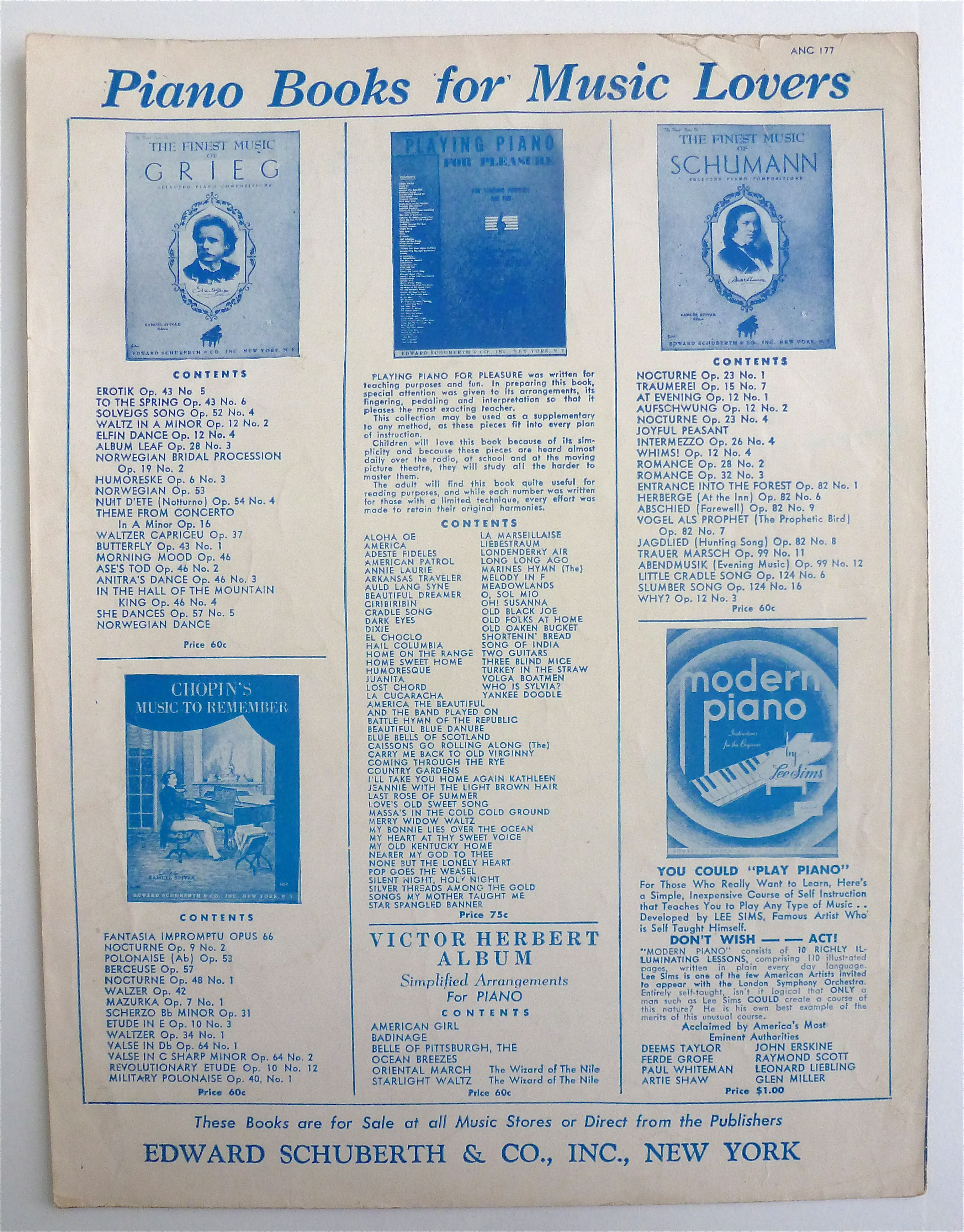 Sheet Music For 1940 Intermezzo-A Love Story Song