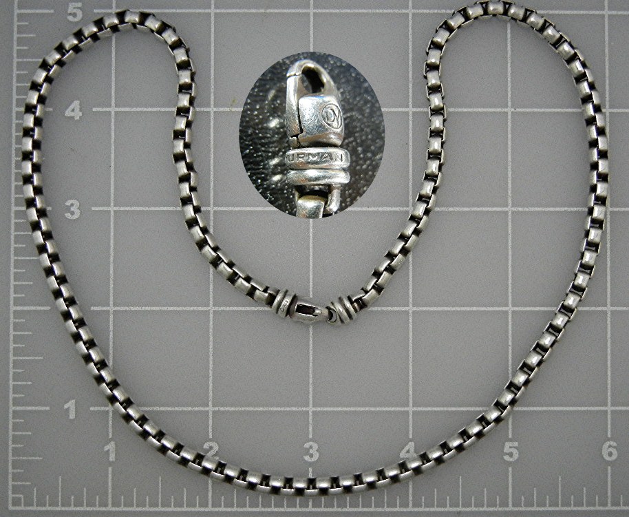 DAVID YURMAN Sterling Silver Chain Necklace 68 Gr
