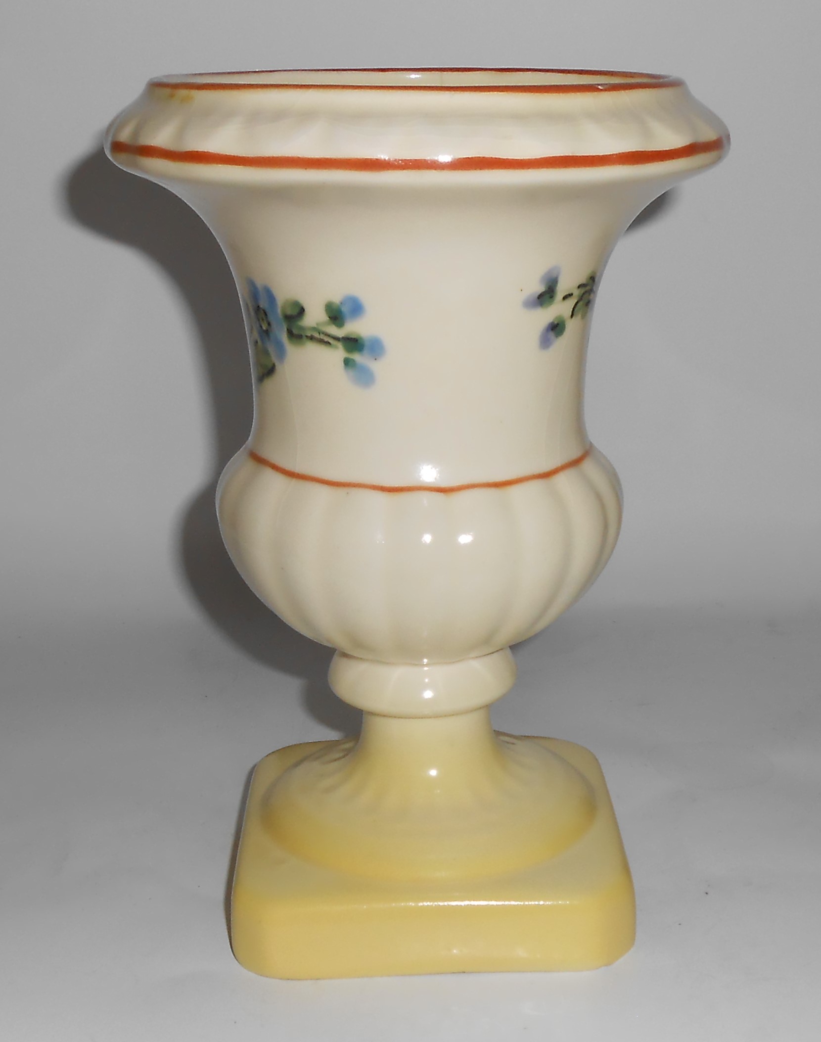 Camark Pottery Rose Hand Decorated Vase