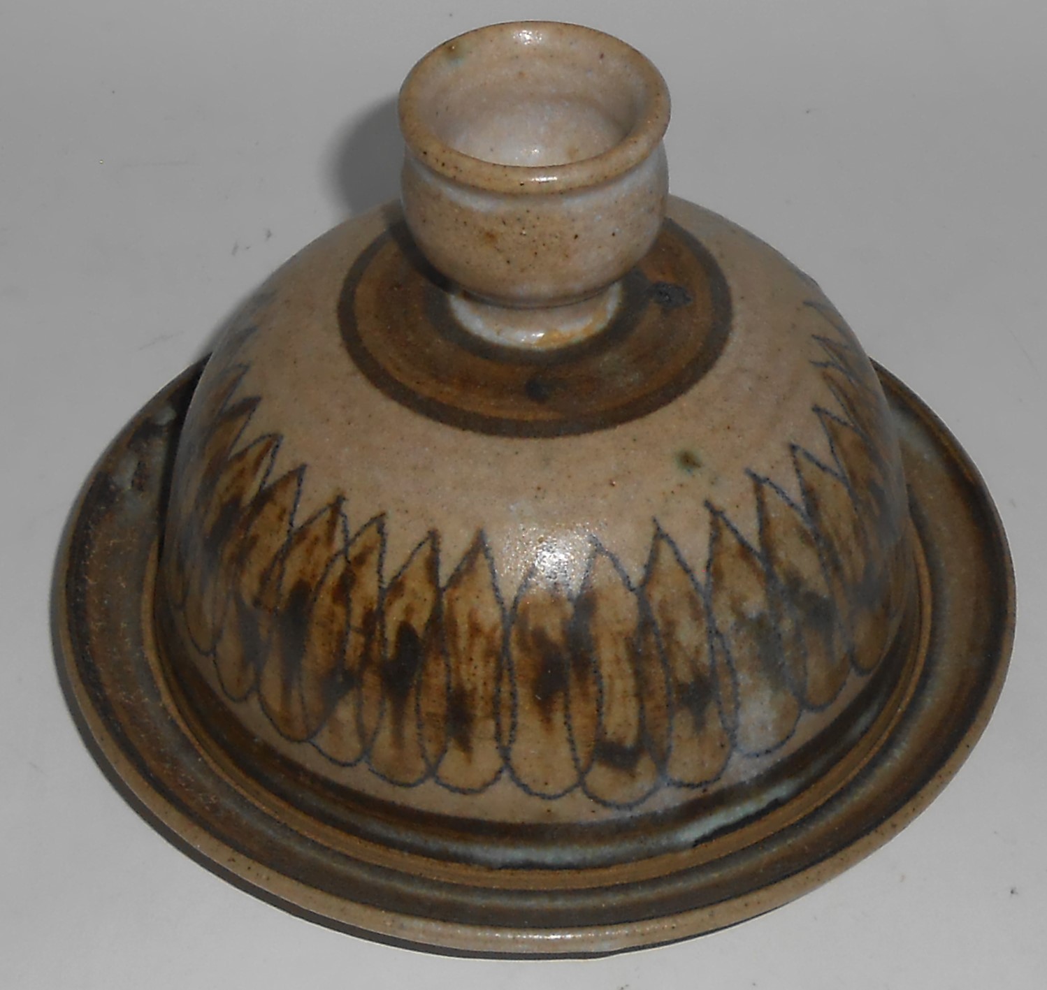 Dunlap Studio Pottery Harstine Island Butterdish w/Lid