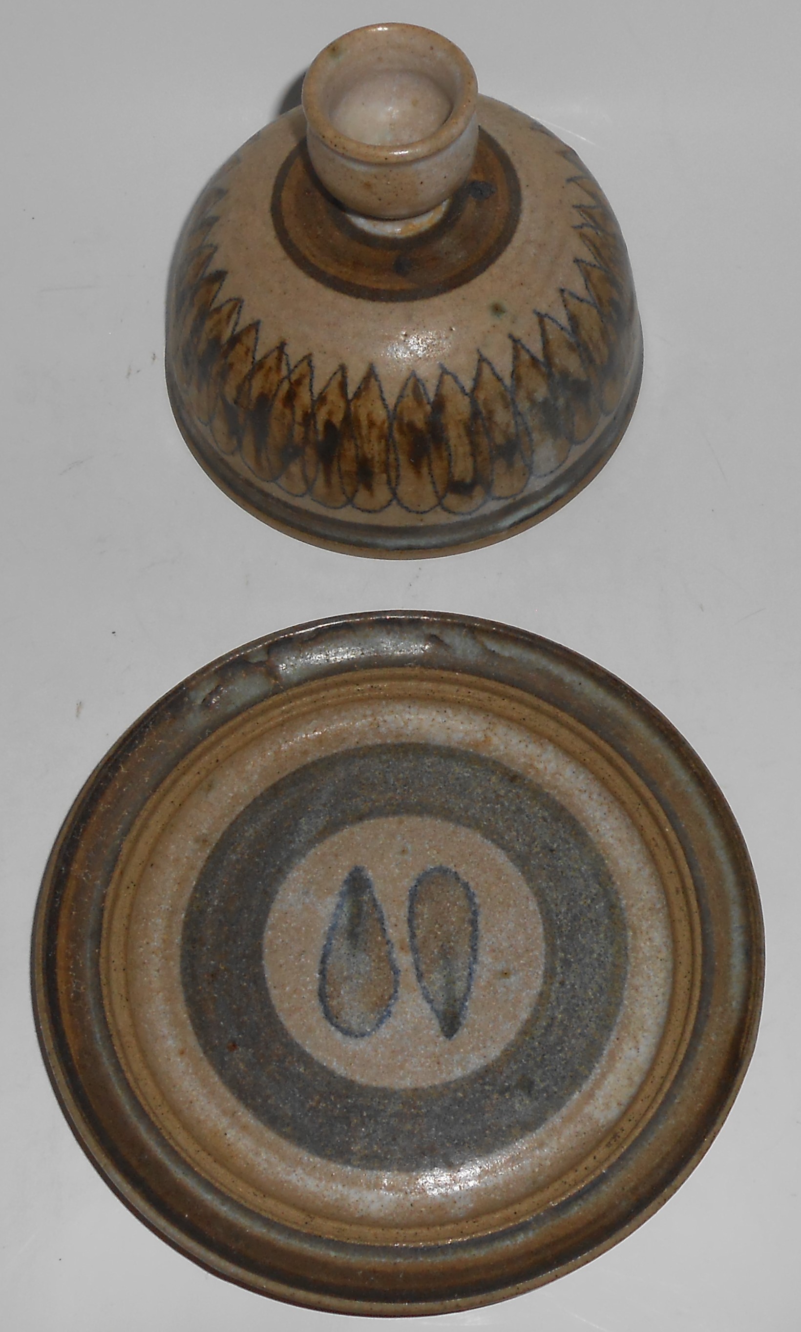 Dunlap Studio Pottery Harstine Island Butterdish w/Lid