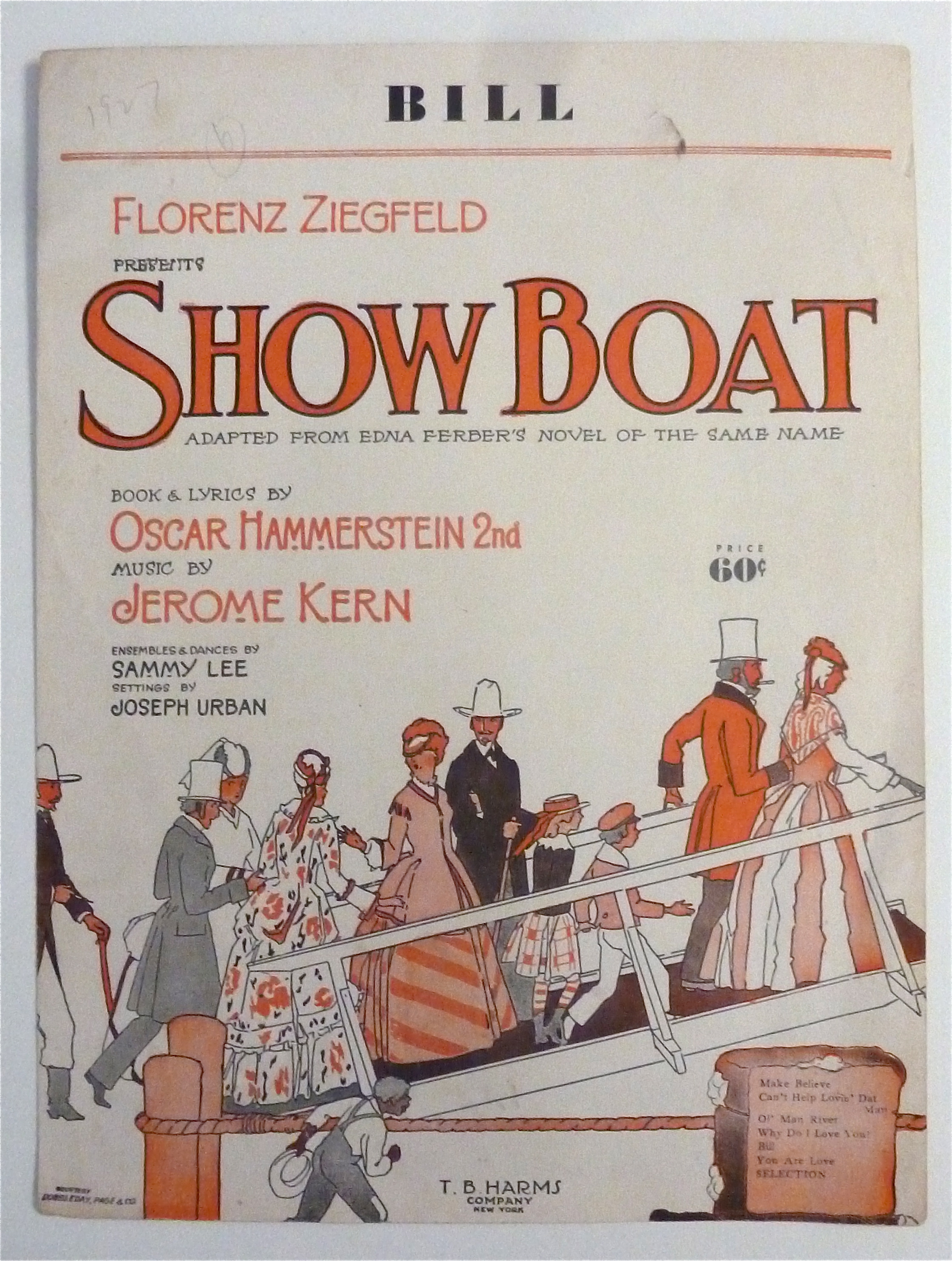 Sheet Music For 1927 Bill (Show Boat)