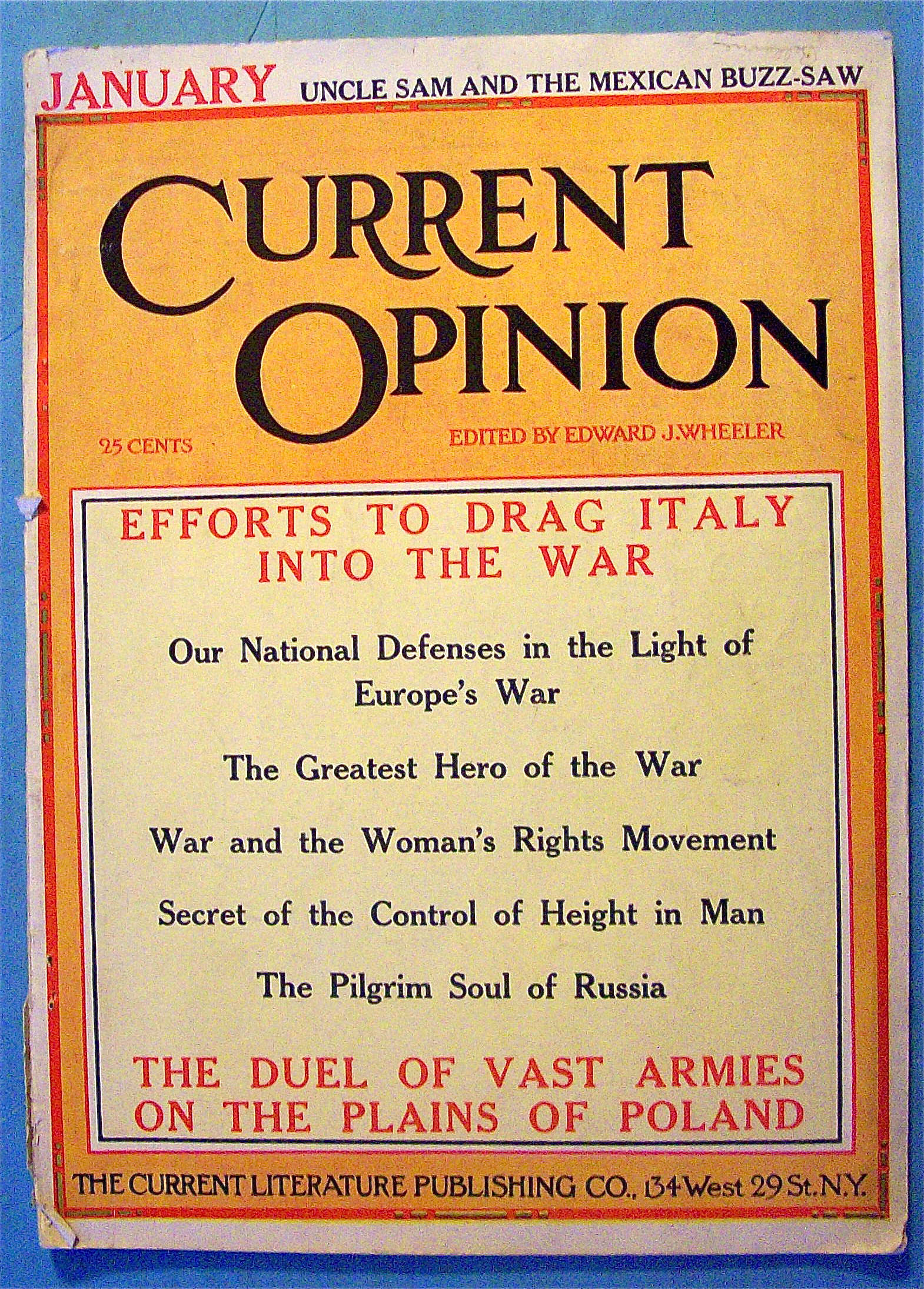 Current Opinion Magazine January 1915