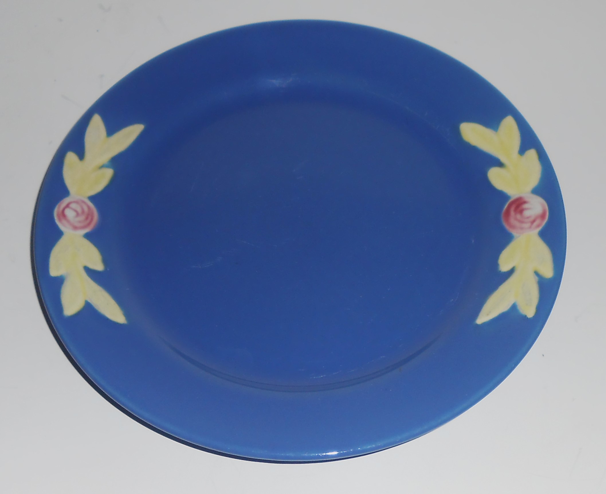 Coors Pottery Rosebud Blue 7'' Plate