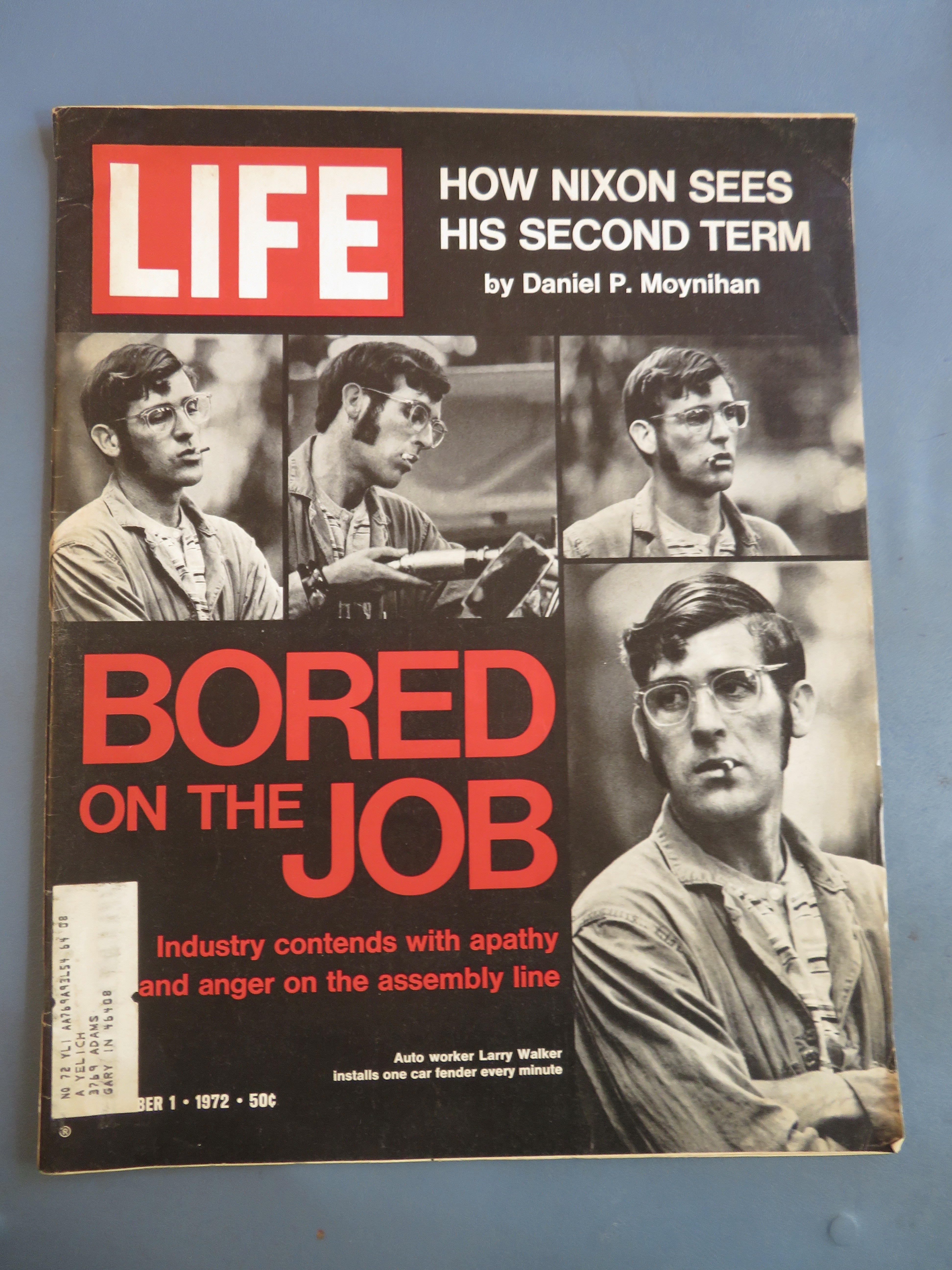 Life Magazine September 1, 1972 Bored On The Job