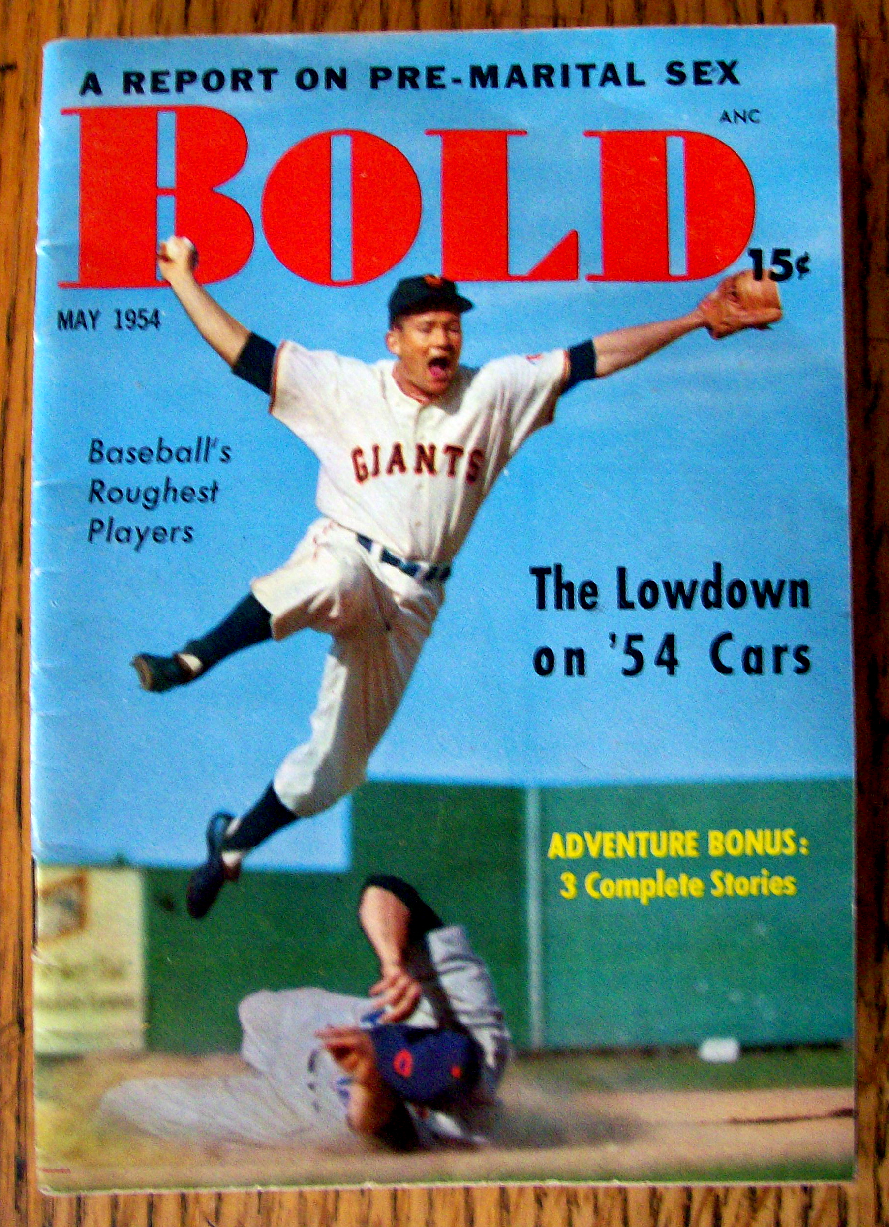 Bold Magazine May 1954 Baseball's Roughest Players