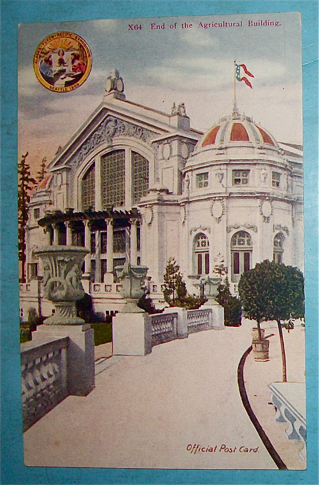 End Of The Agricultural Building Postcard (Yukon Expo)