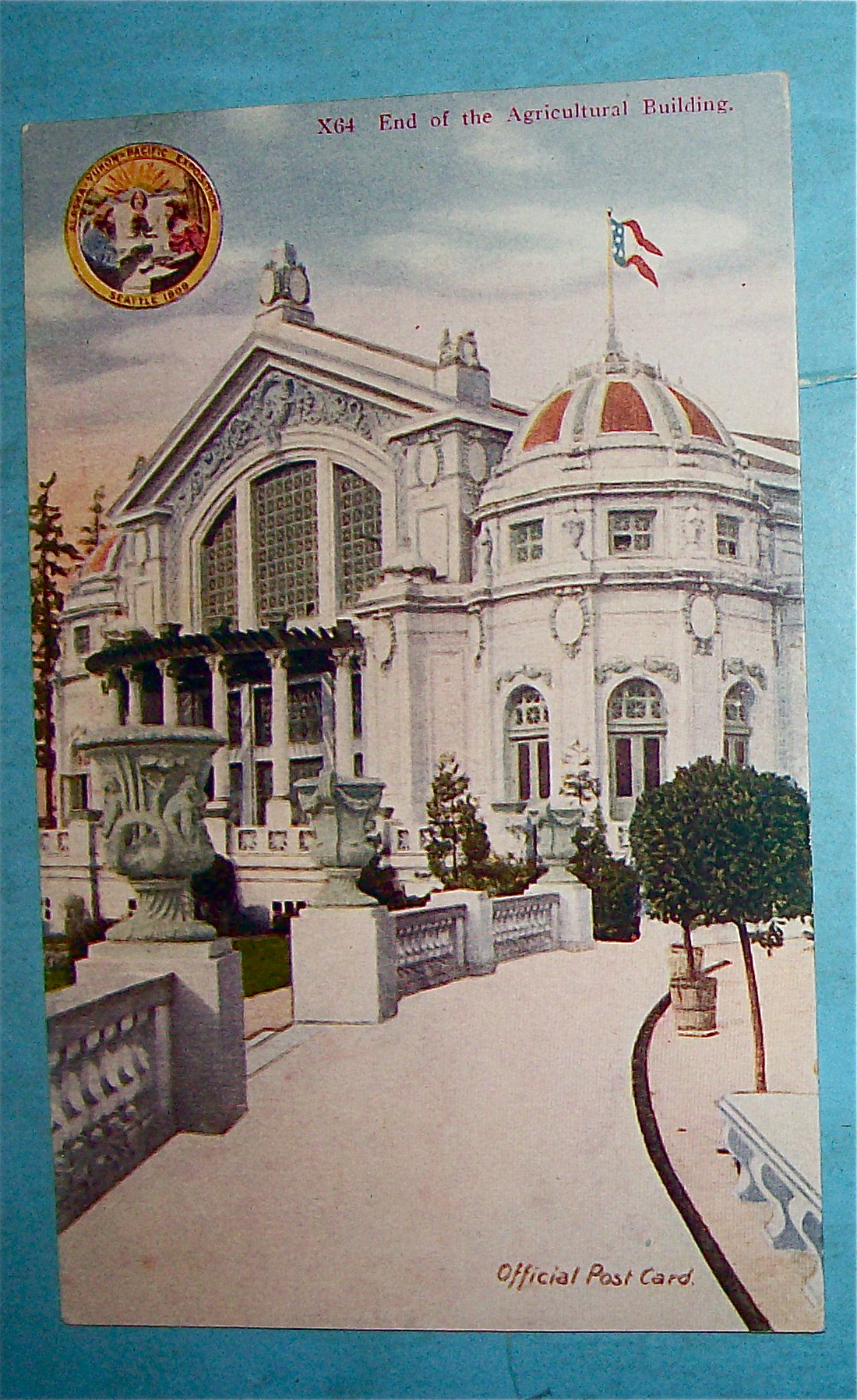 End Of The Agricultural Building Postcard (Yukon Expo)
