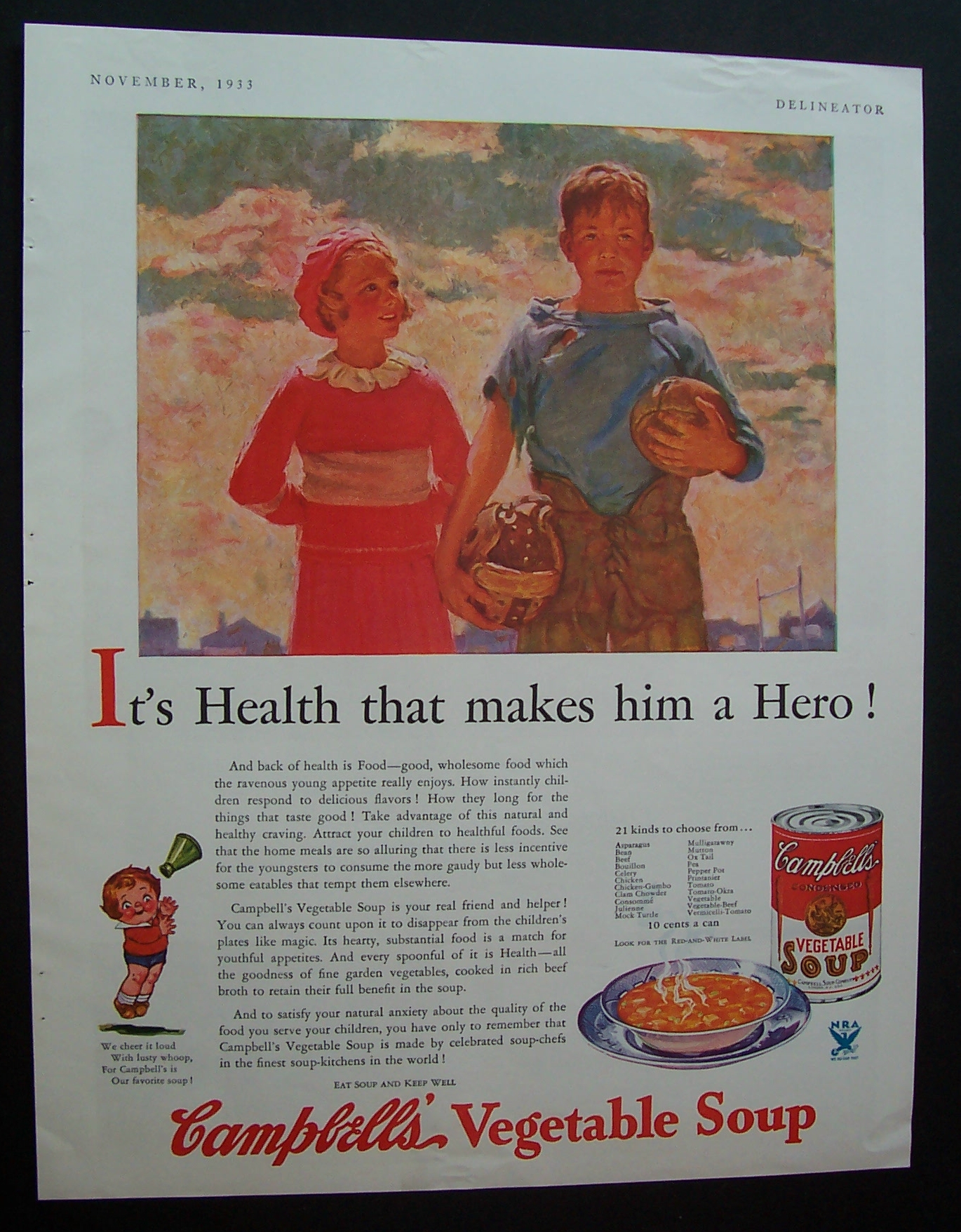 1933 Campbell's Vegetable Soup