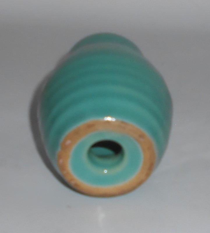VINTAGE Bauer Pottery Ring Ware Jade Barrel Shaker