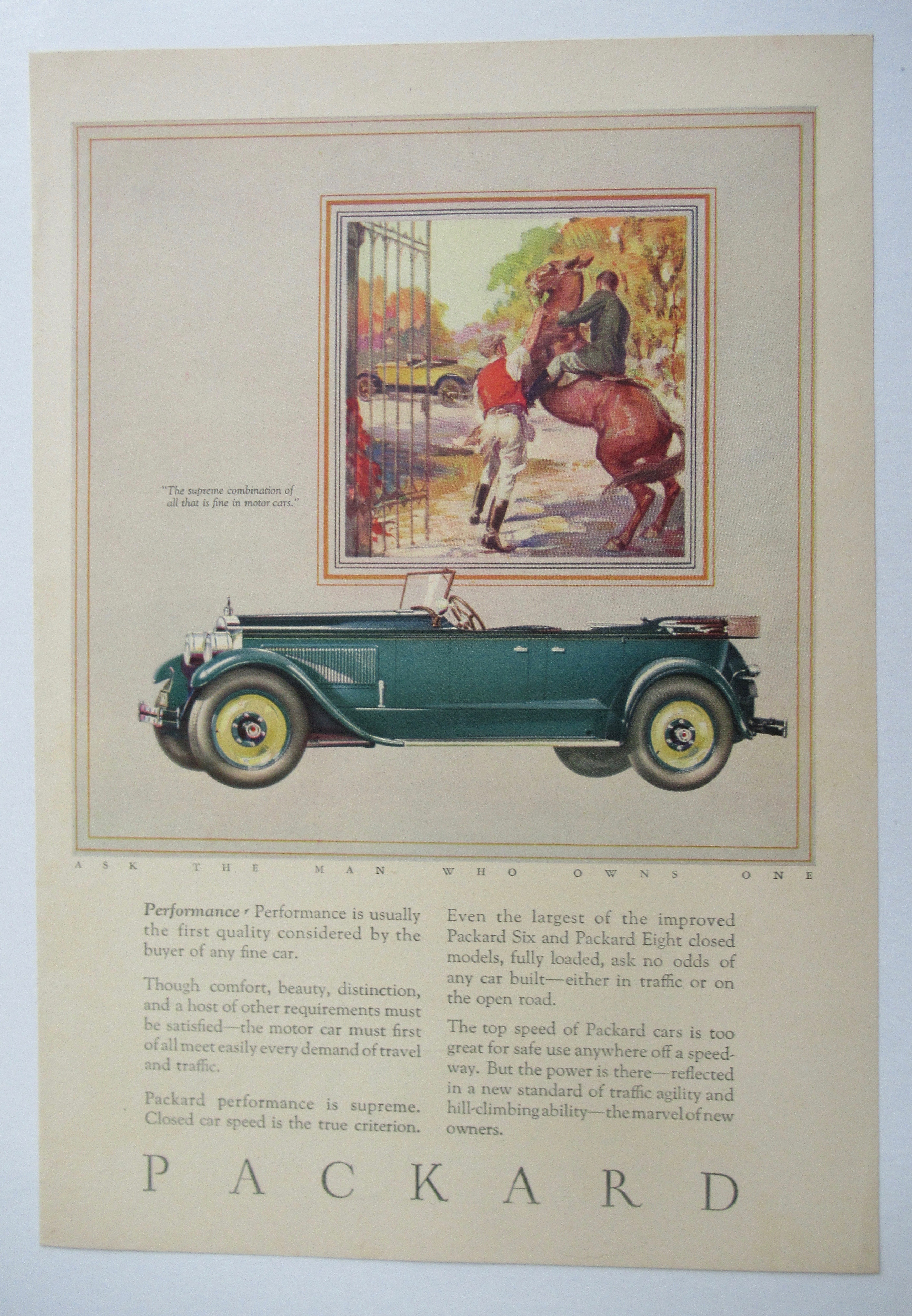 1926 Packard Automobile with the Packard