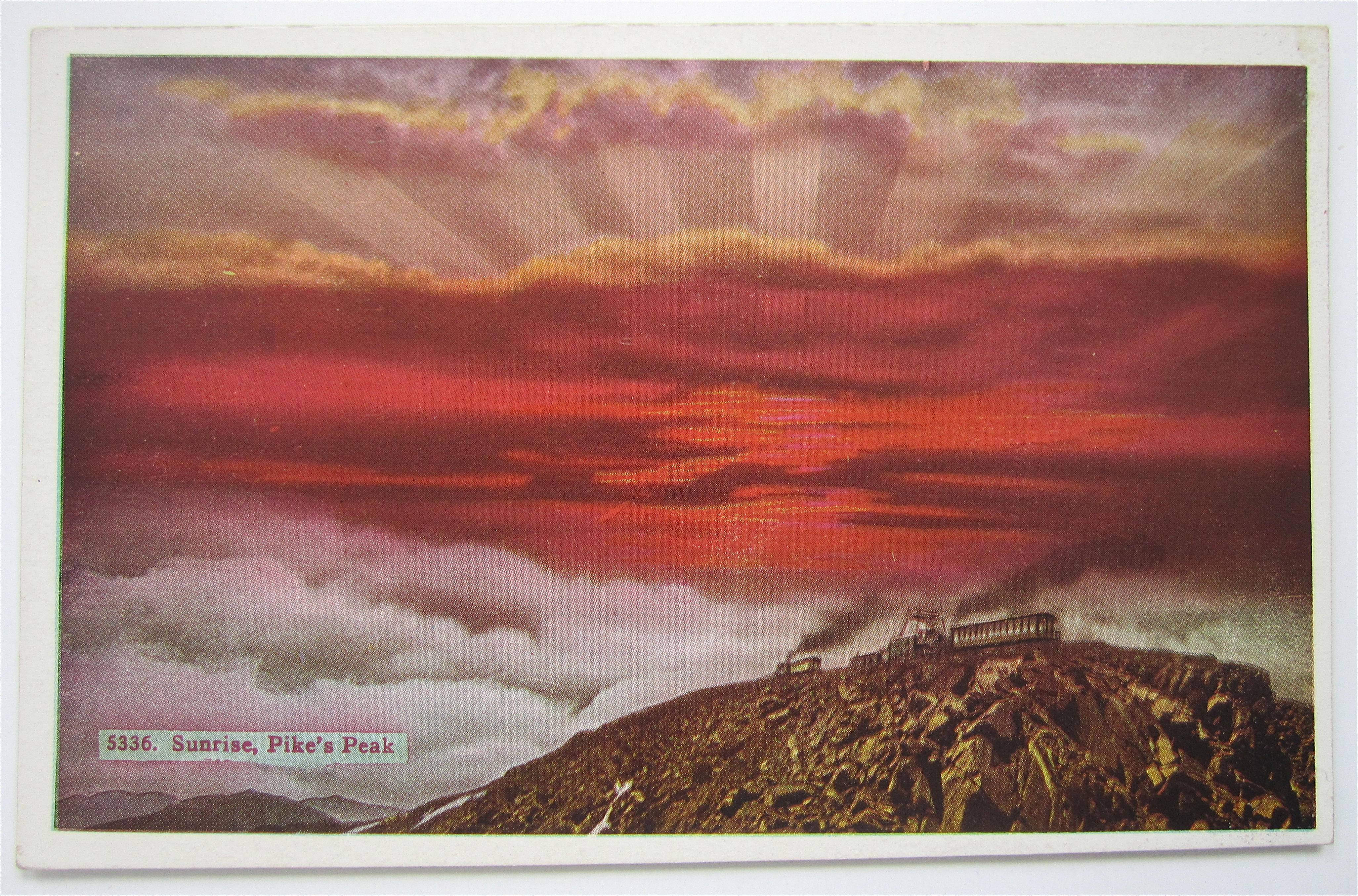 Sunrise At Pike's Peak Postcard